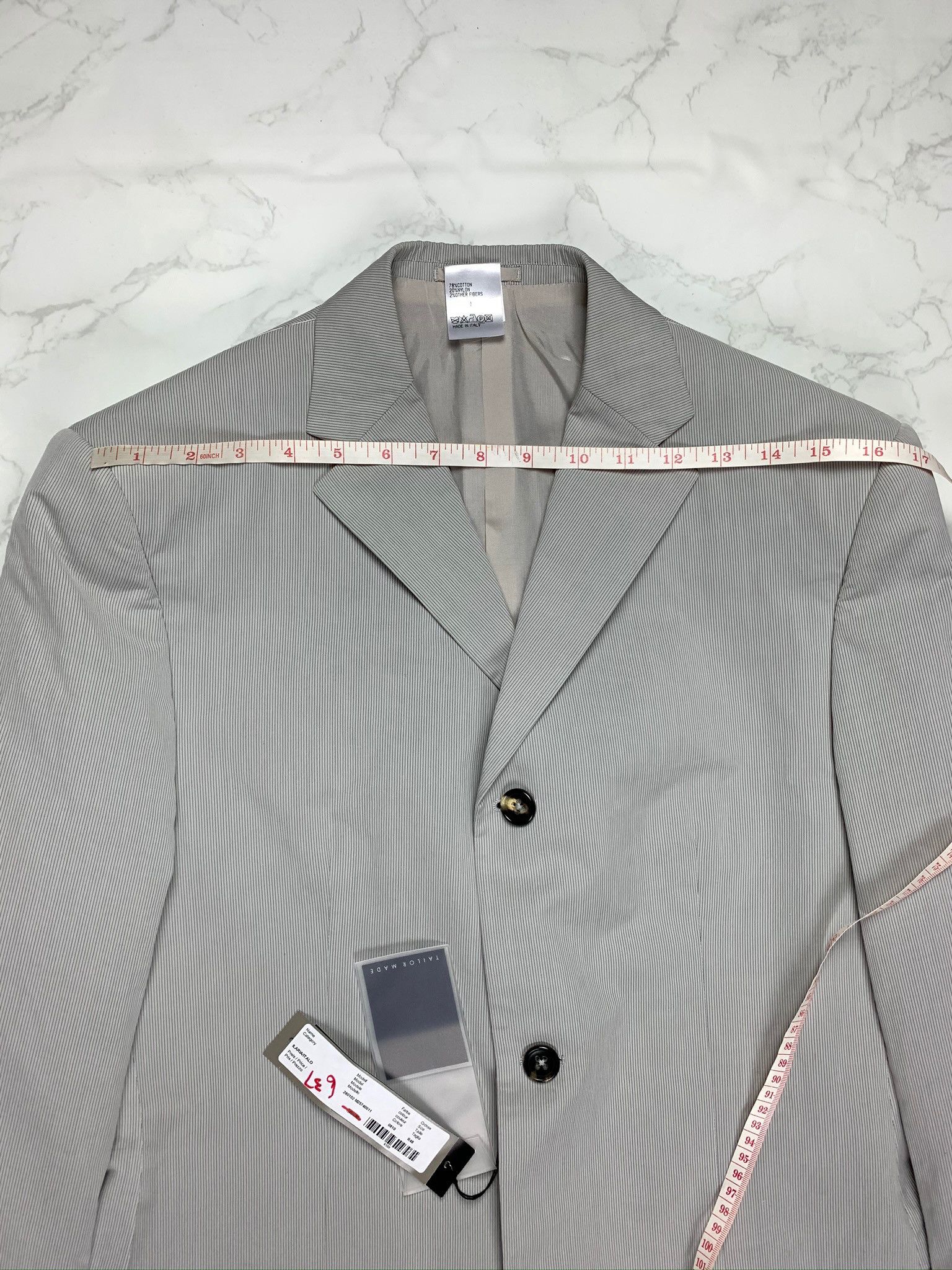 Jil Sander 🔥65% OFF🔥 [SALE] Jil Sander Grey Striped Suit Size 48R - 4 Thumbnail