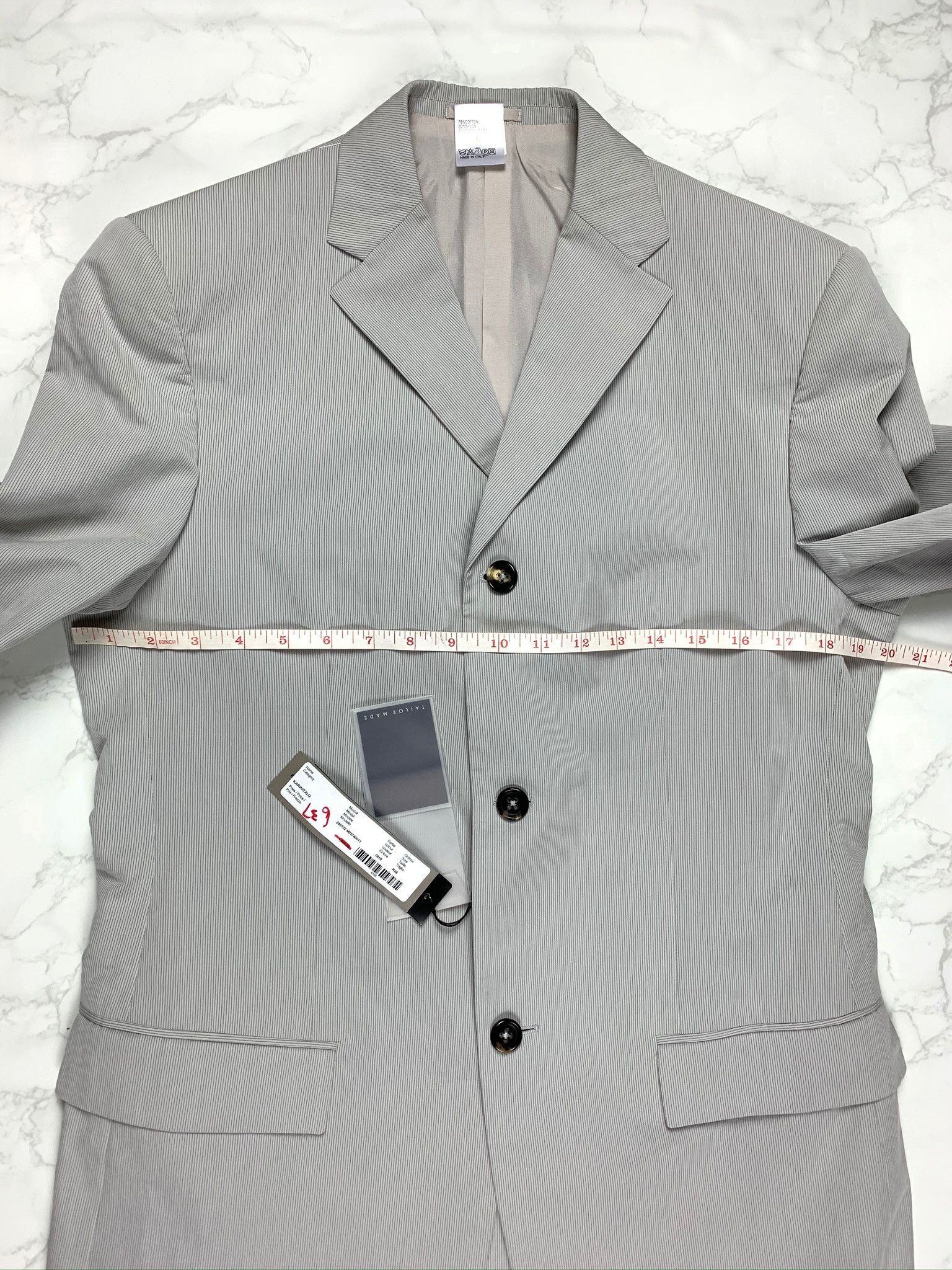Jil Sander 🔥65% OFF🔥 [SALE] Jil Sander Grey Striped Suit Size 48R - 5 Thumbnail