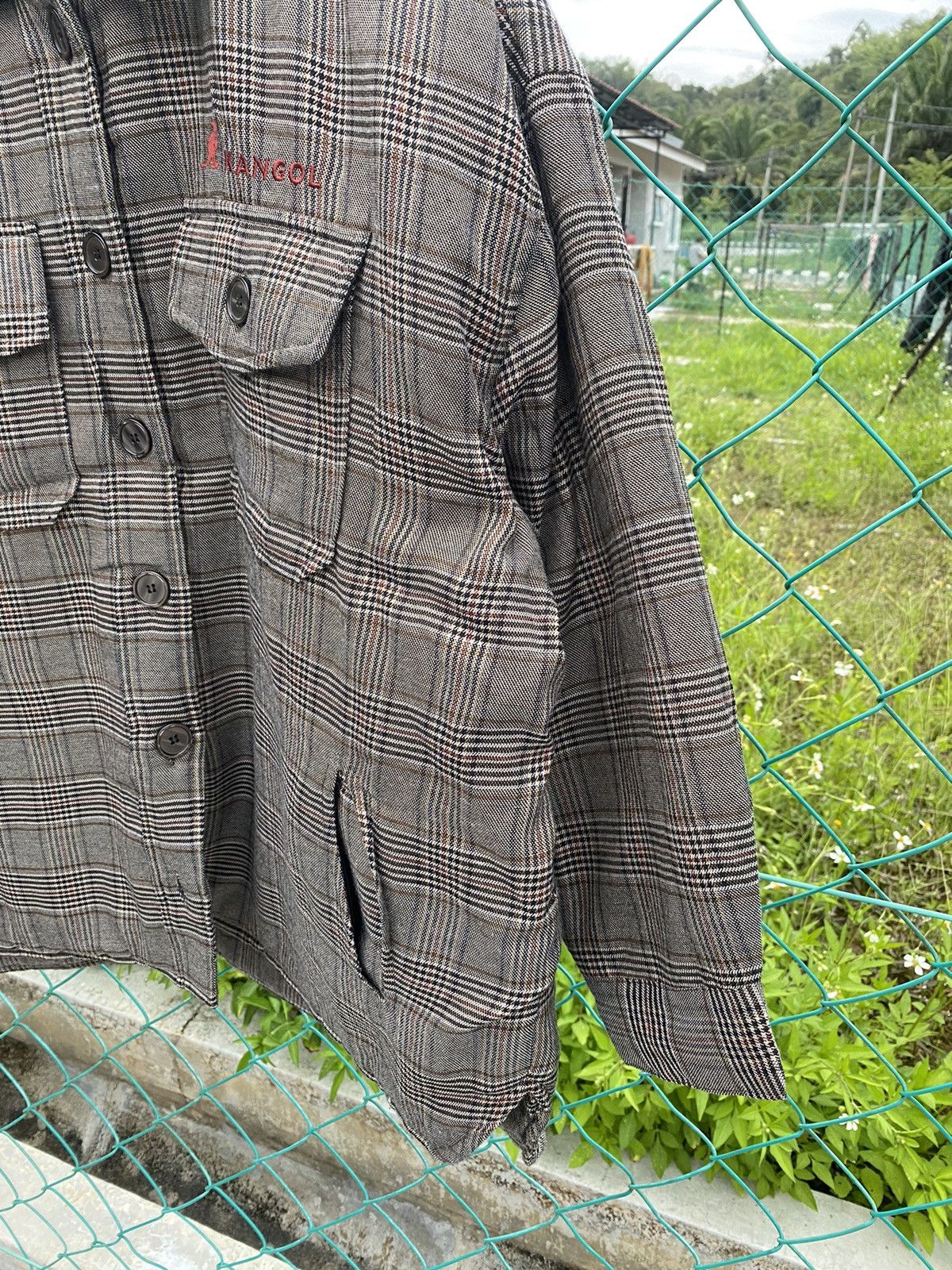 Kangol Kangol Houndstooth Baggy Flannel Jacket Size US M / EU 48-50 / 2 - 6 Thumbnail