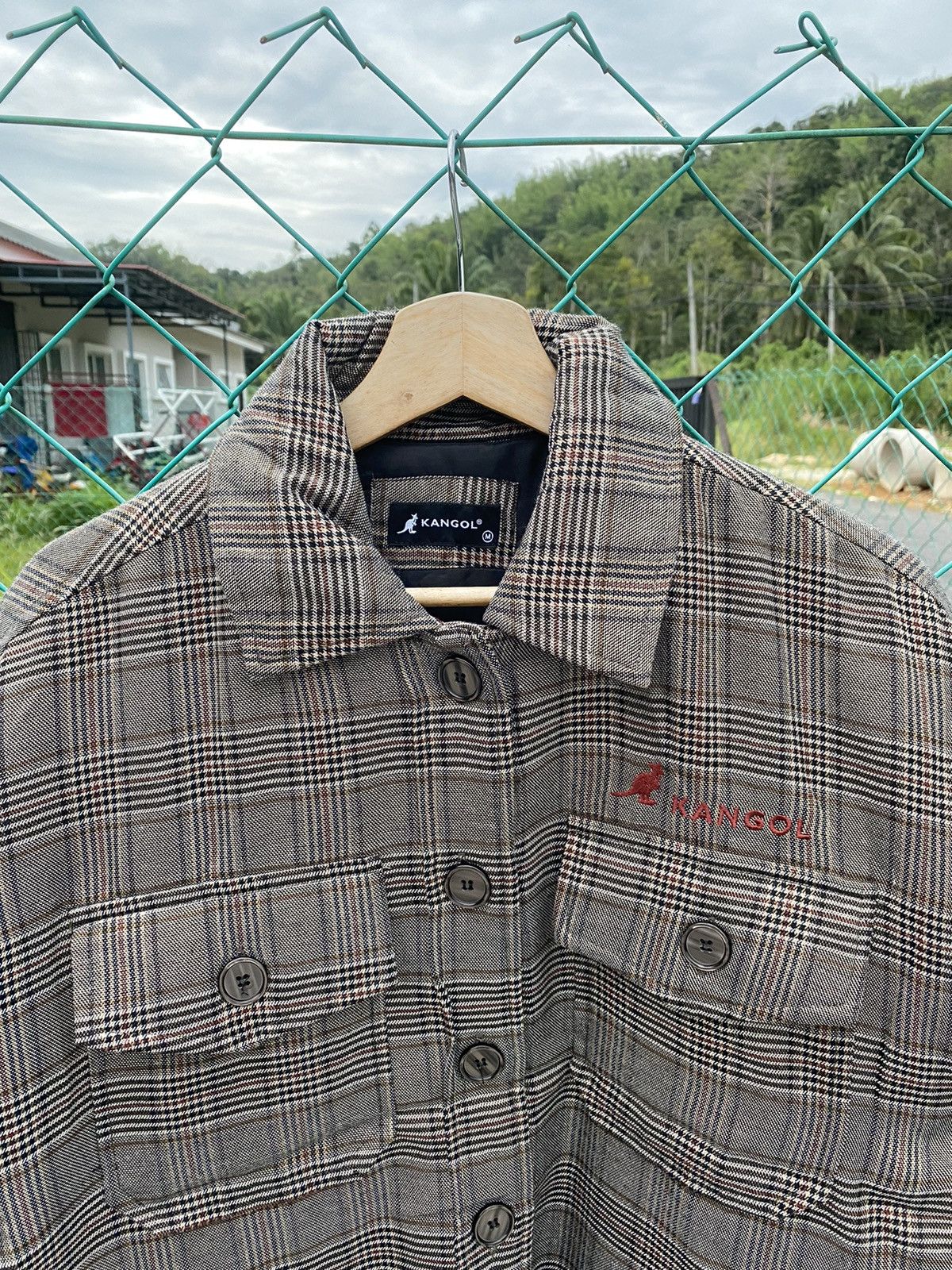 Kangol Kangol Houndstooth Baggy Flannel Jacket Size US M / EU 48-50 / 2 - 4 Thumbnail