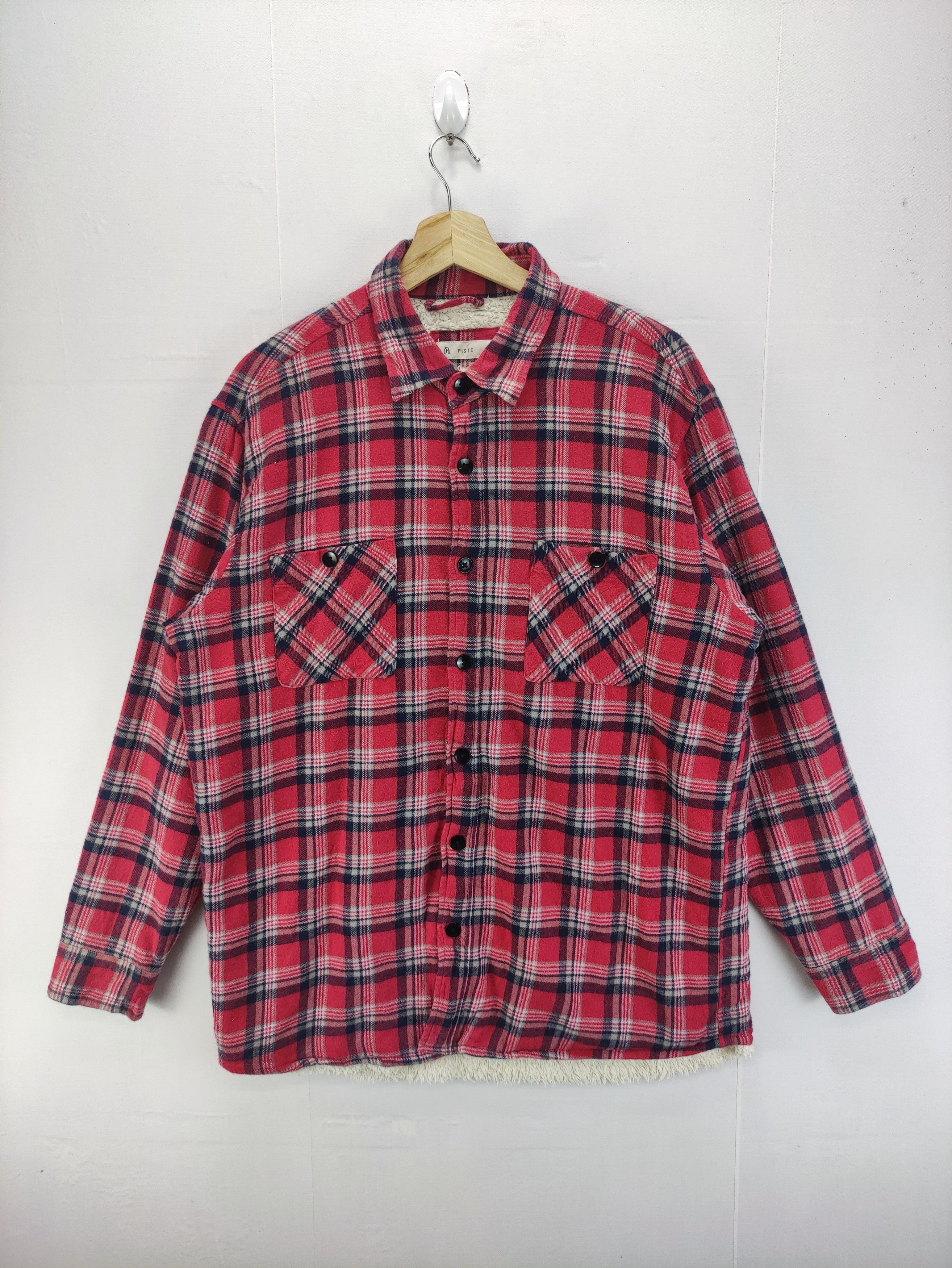 Flannel Vintage Flannel Shirts Button Up Lining Fleece Size US L / EU 52-54 / 3 - 1 Thumbnail