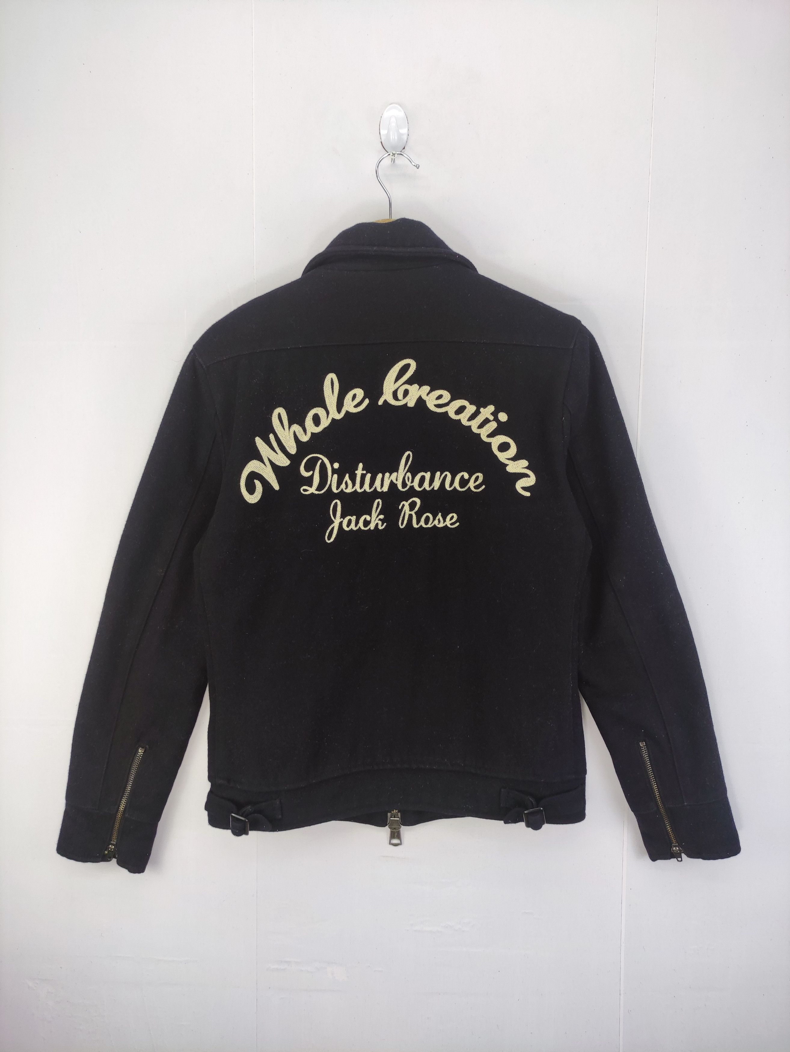 JACKROSE Vintage Jack Rose Wool Jacket Embroidered Logo Zipper Size S / US 4 / IT 40 - 8 Thumbnail