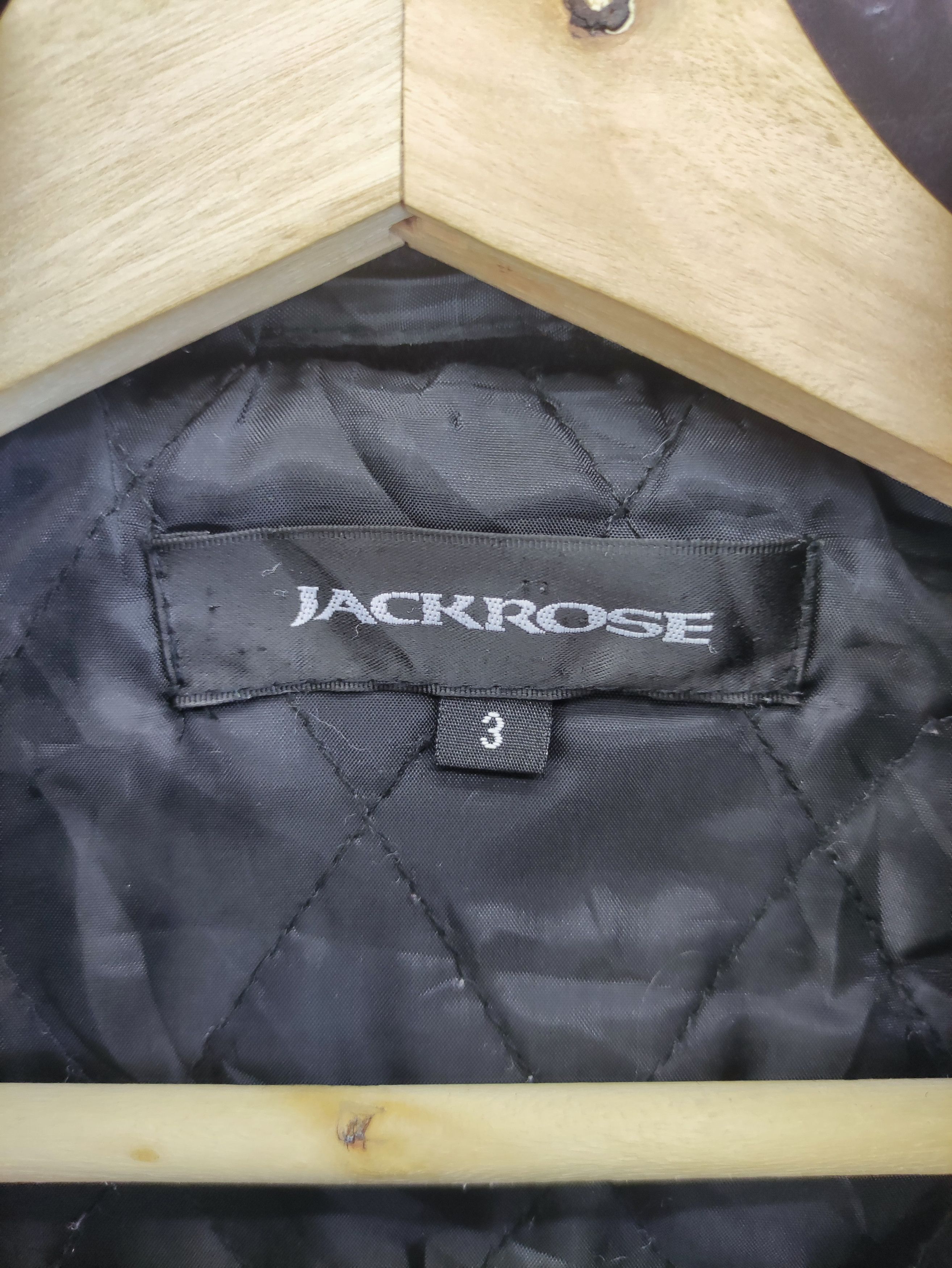 JACKROSE Vintage Jack Rose Wool Jacket Embroidered Logo Zipper Size S / US 4 / IT 40 - 3 Thumbnail