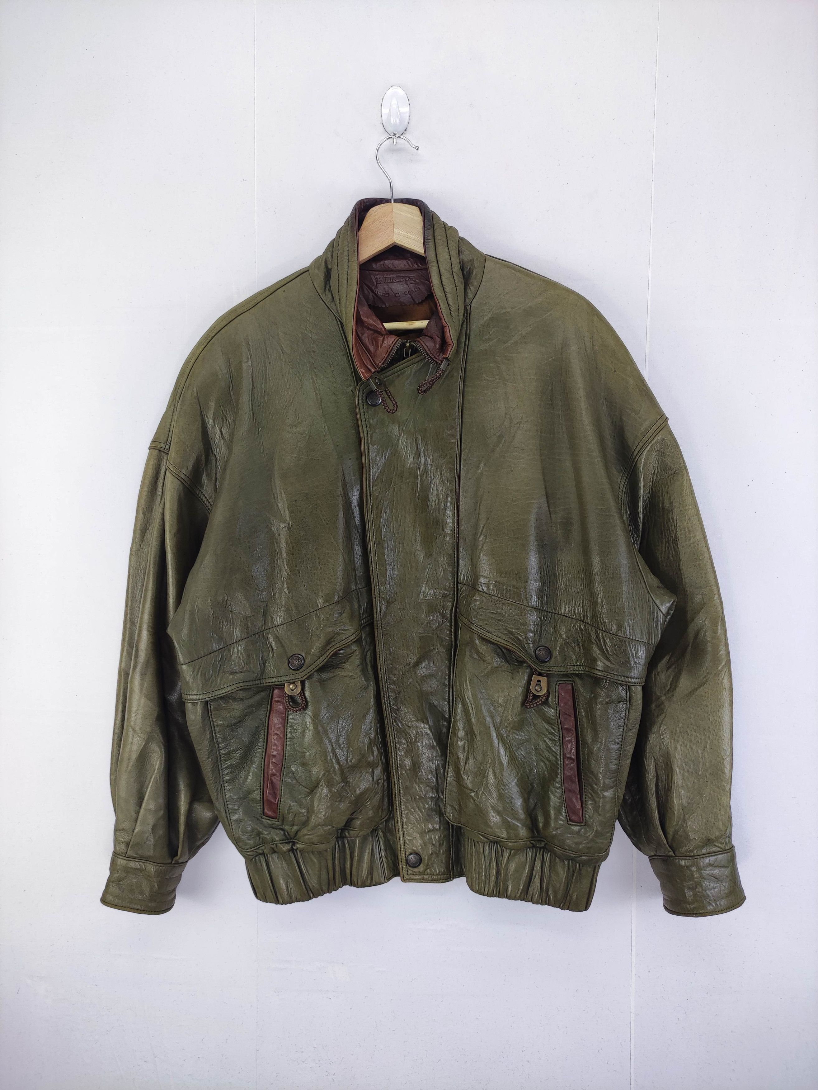 Leather Vintage Munper Leather Jacket Zipper Size US XL / EU 56 / 4 - 1 Thumbnail