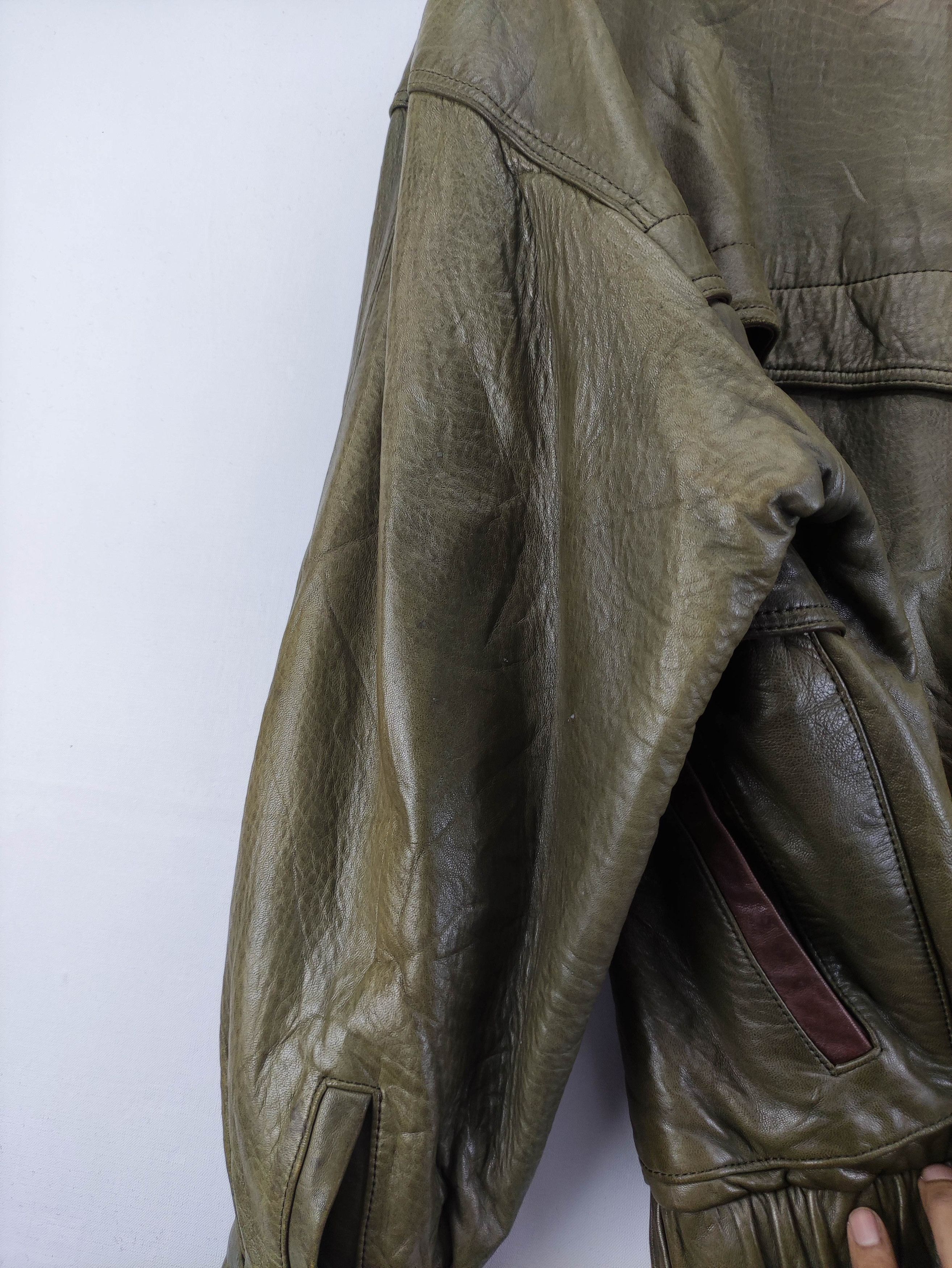 Leather Vintage Munper Leather Jacket Zipper Size US XL / EU 56 / 4 - 18 Thumbnail