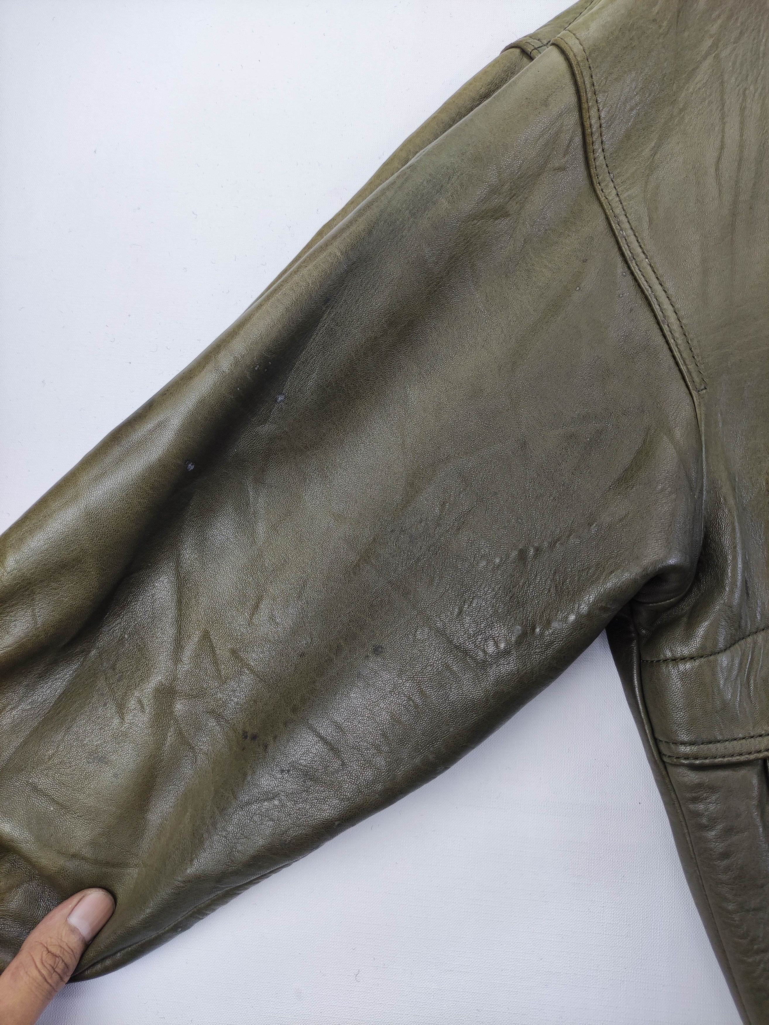 Leather Vintage Munper Leather Jacket Zipper Size US XL / EU 56 / 4 - 13 Thumbnail