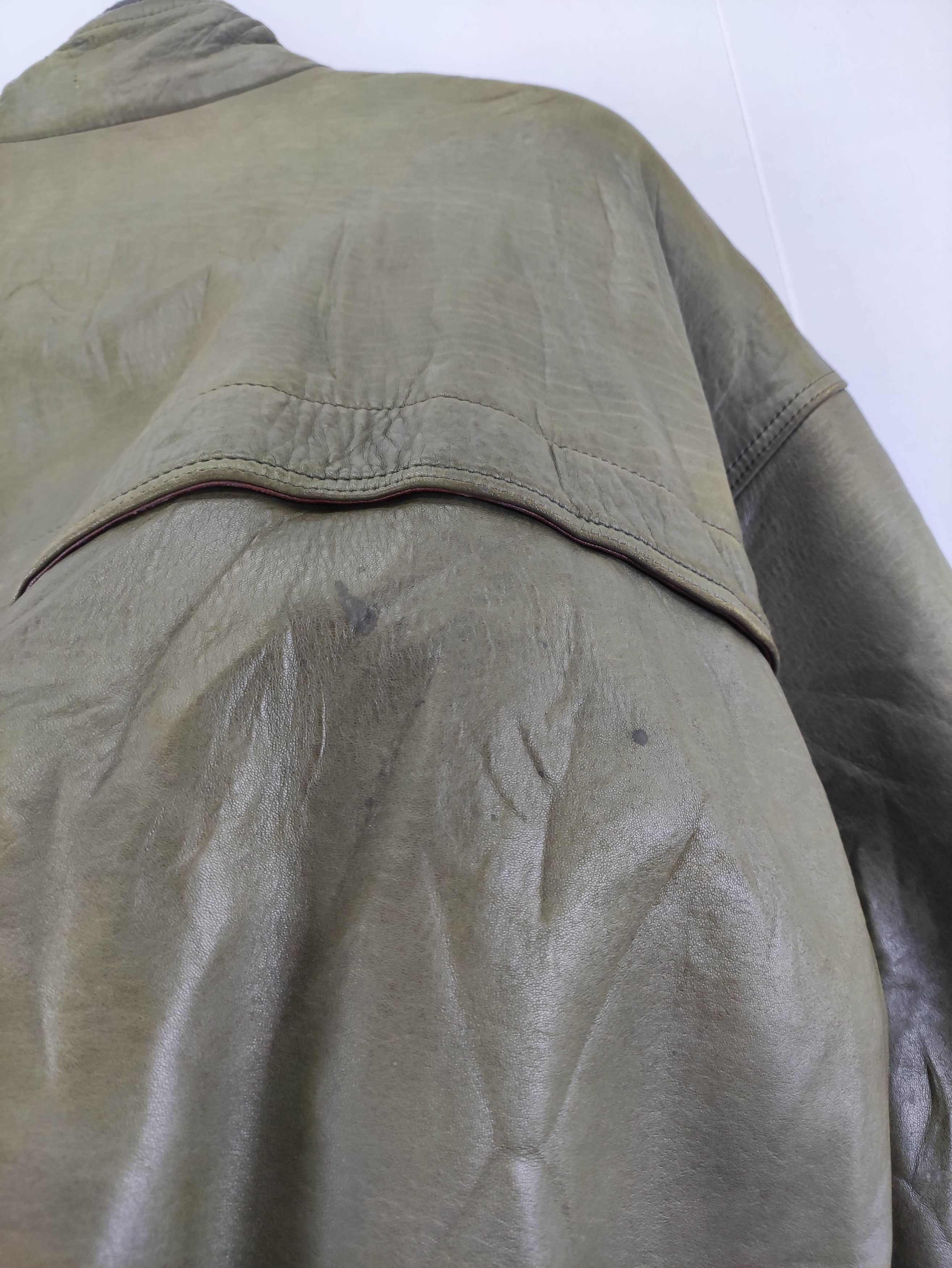 Leather Vintage Munper Leather Jacket Zipper Size US XL / EU 56 / 4 - 15 Thumbnail