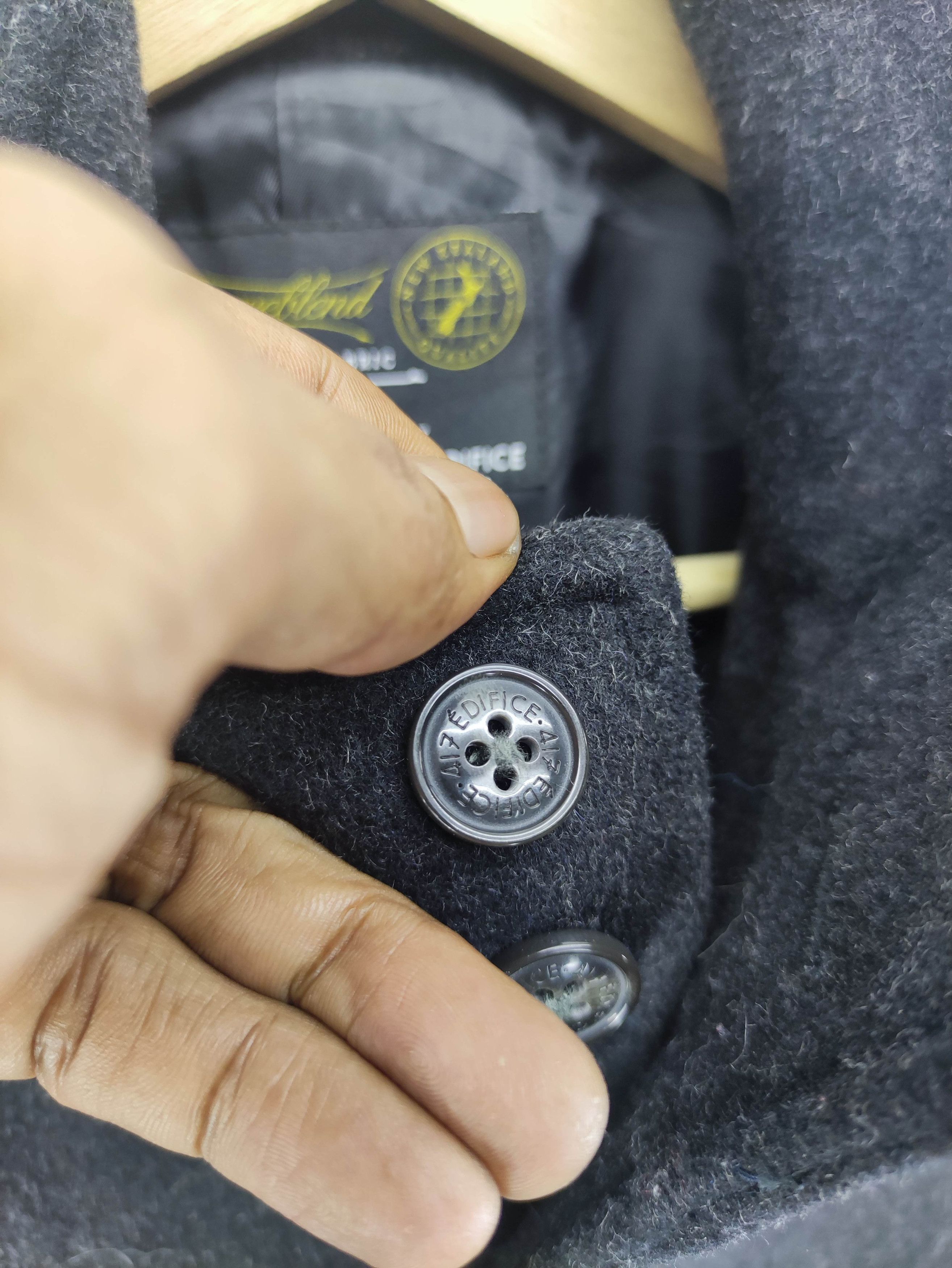 Edifice Japan Vintage Edifice Wool Long Jacket Button Up Size M / US 6-8 / IT 42-44 - 2 Thumbnail