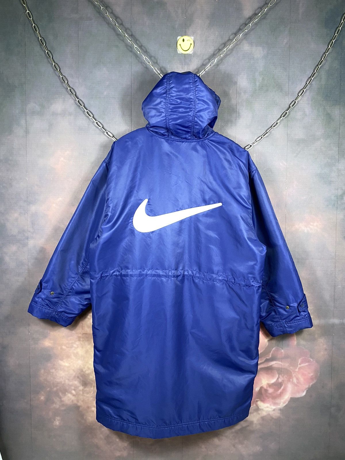 Nike × Nike ACG × Vintage Vintage Nike 90s Big Swoosh Winter Long Jacket Size US L / EU 52-54 / 3 - 1 Thumbnail