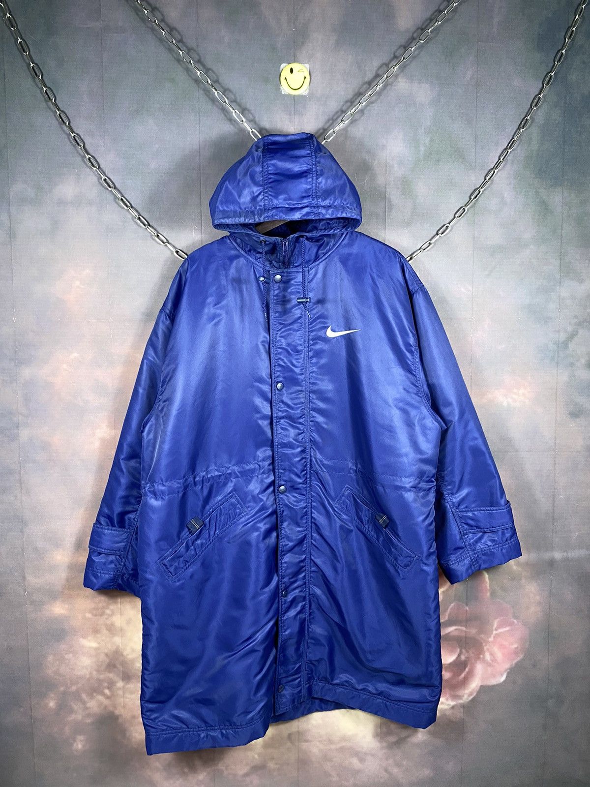 Nike × Nike ACG × Vintage Vintage Nike 90s Big Swoosh Winter Long Jacket Size US L / EU 52-54 / 3 - 2 Thumbnail