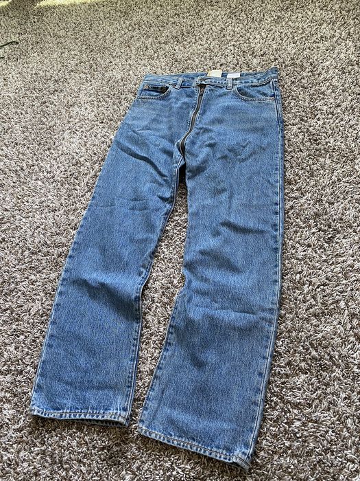 Vetements x cheap levis zipper jeans