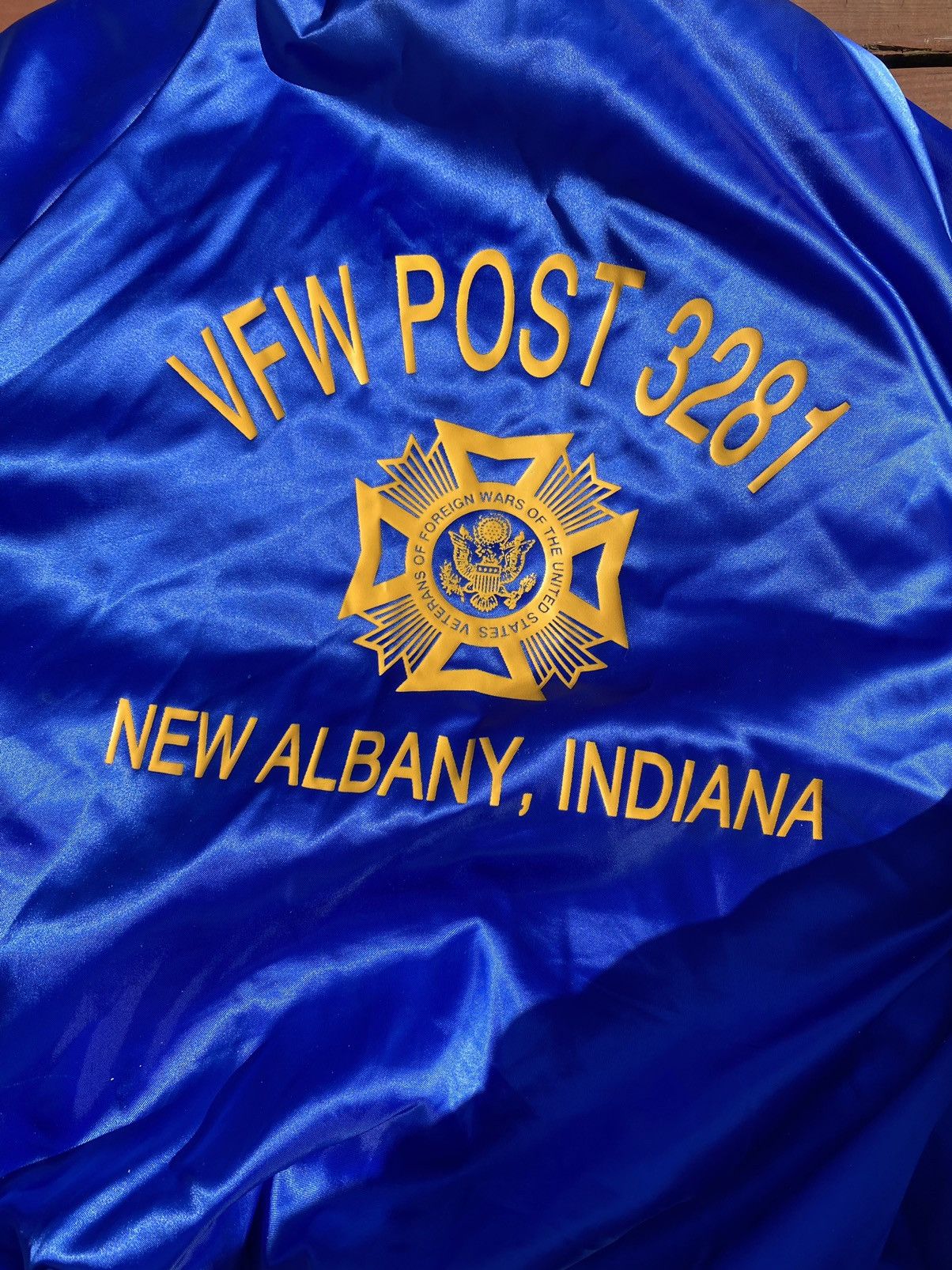 Vintage Crazy Vintage 90s military blue Nylon bomber jacket Size US XL / EU 56 / 4 - 3 Thumbnail