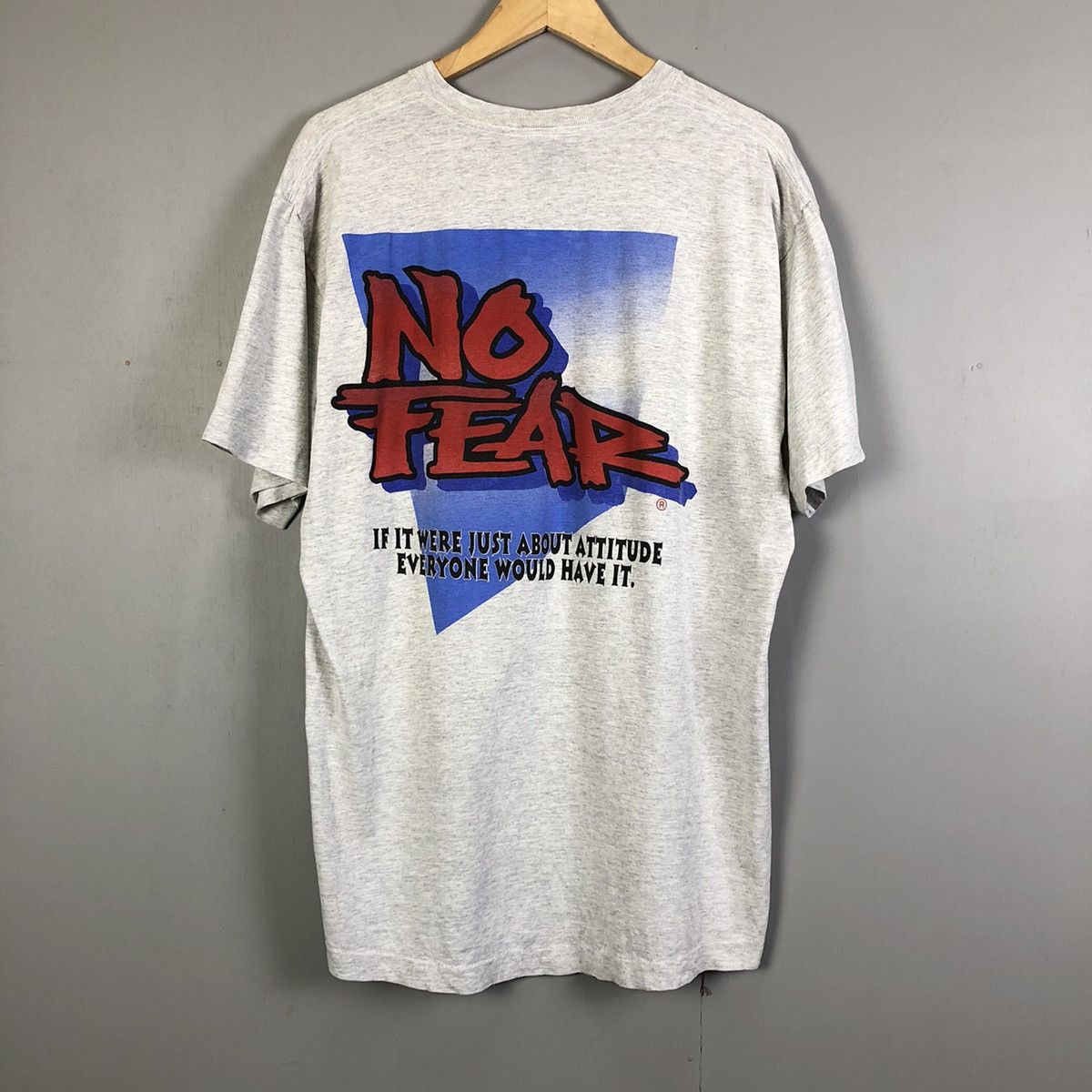 No Fear Vintage 90s Sunfaded No Fear Gear Tshirt Size US XL / EU 56 / 4 - 1 Thumbnail