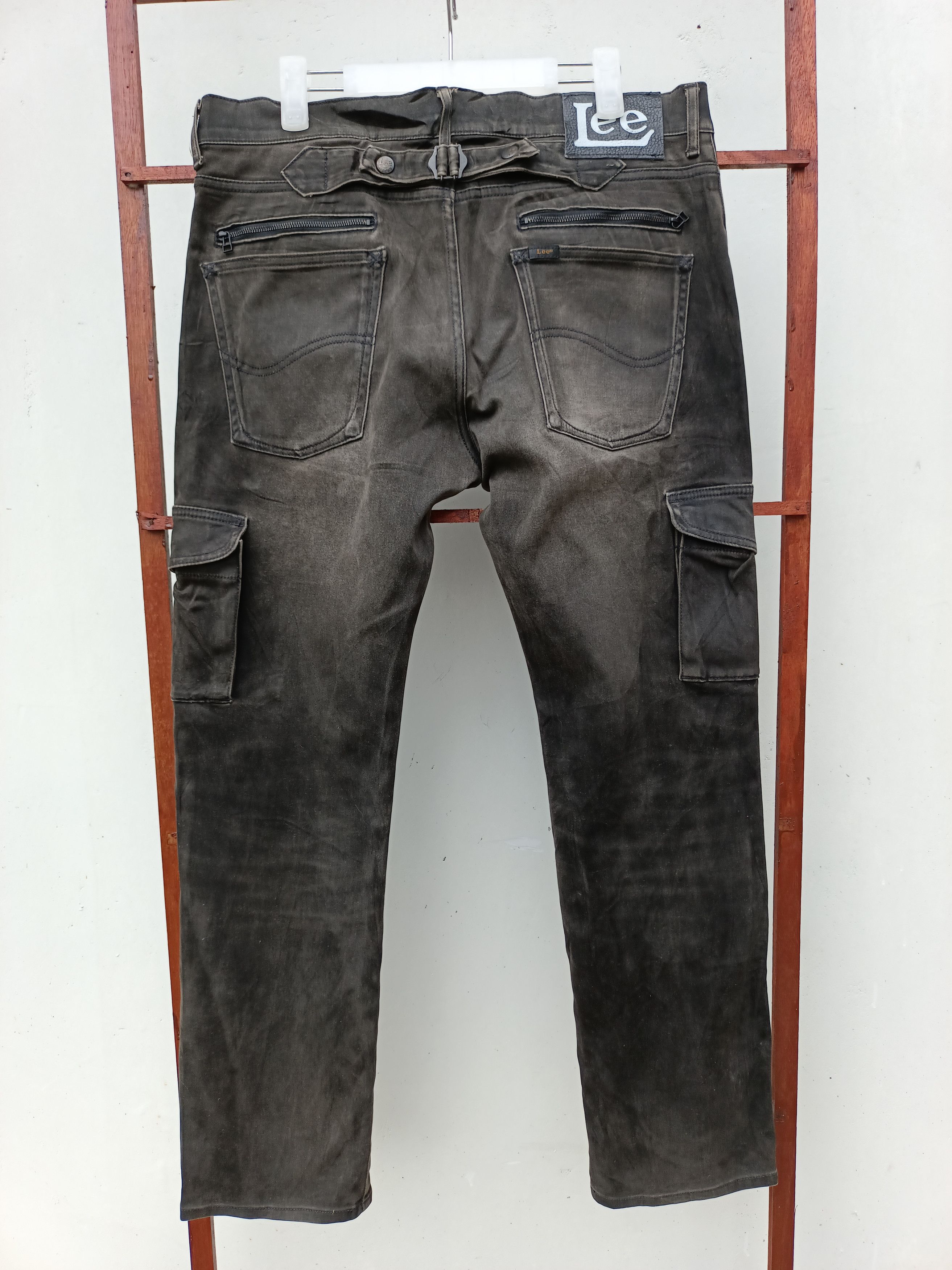 image of Lee Rider Buckle Back Cotton Suede in Black, Men's (Size 35)