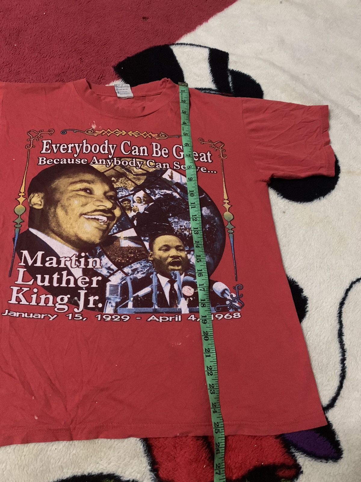 Vintage Vintage Martin Luther King Jr very worm t shirt ovp Size US M / EU 48-50 / 2 - 11 Thumbnail