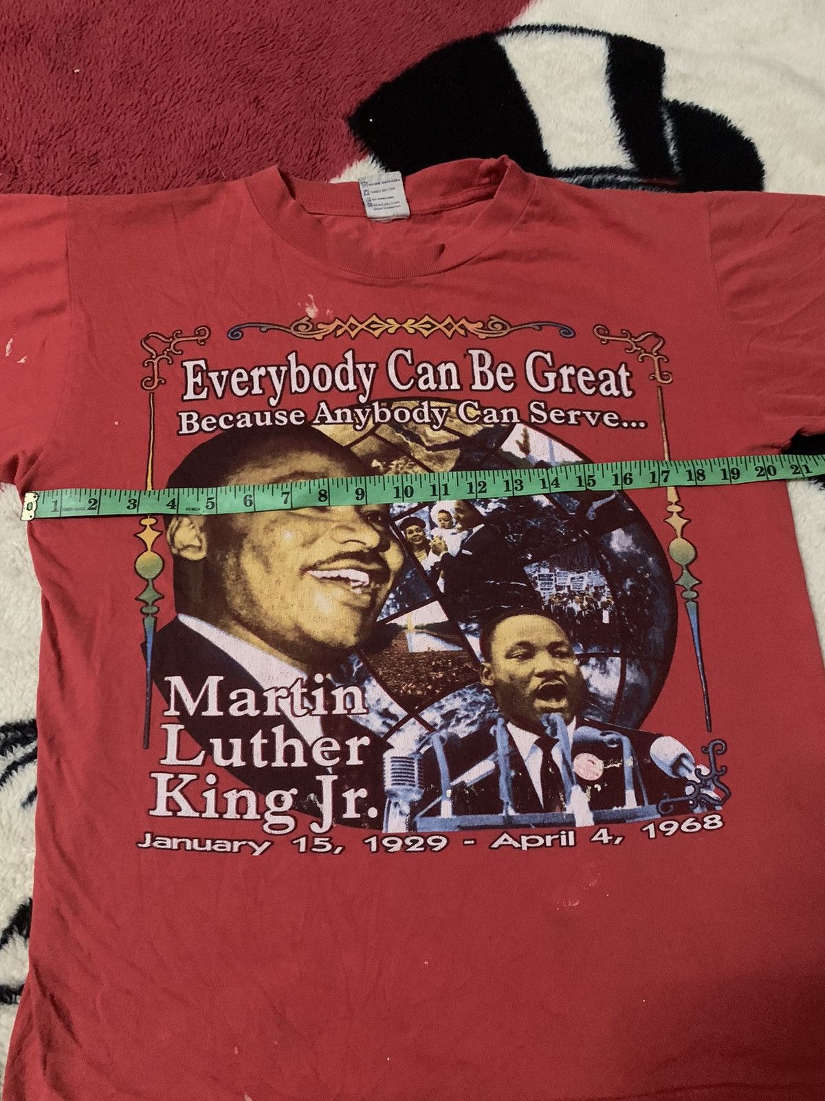 Vintage Vintage Martin Luther King Jr very worm t shirt ovp Size US M / EU 48-50 / 2 - 10 Thumbnail