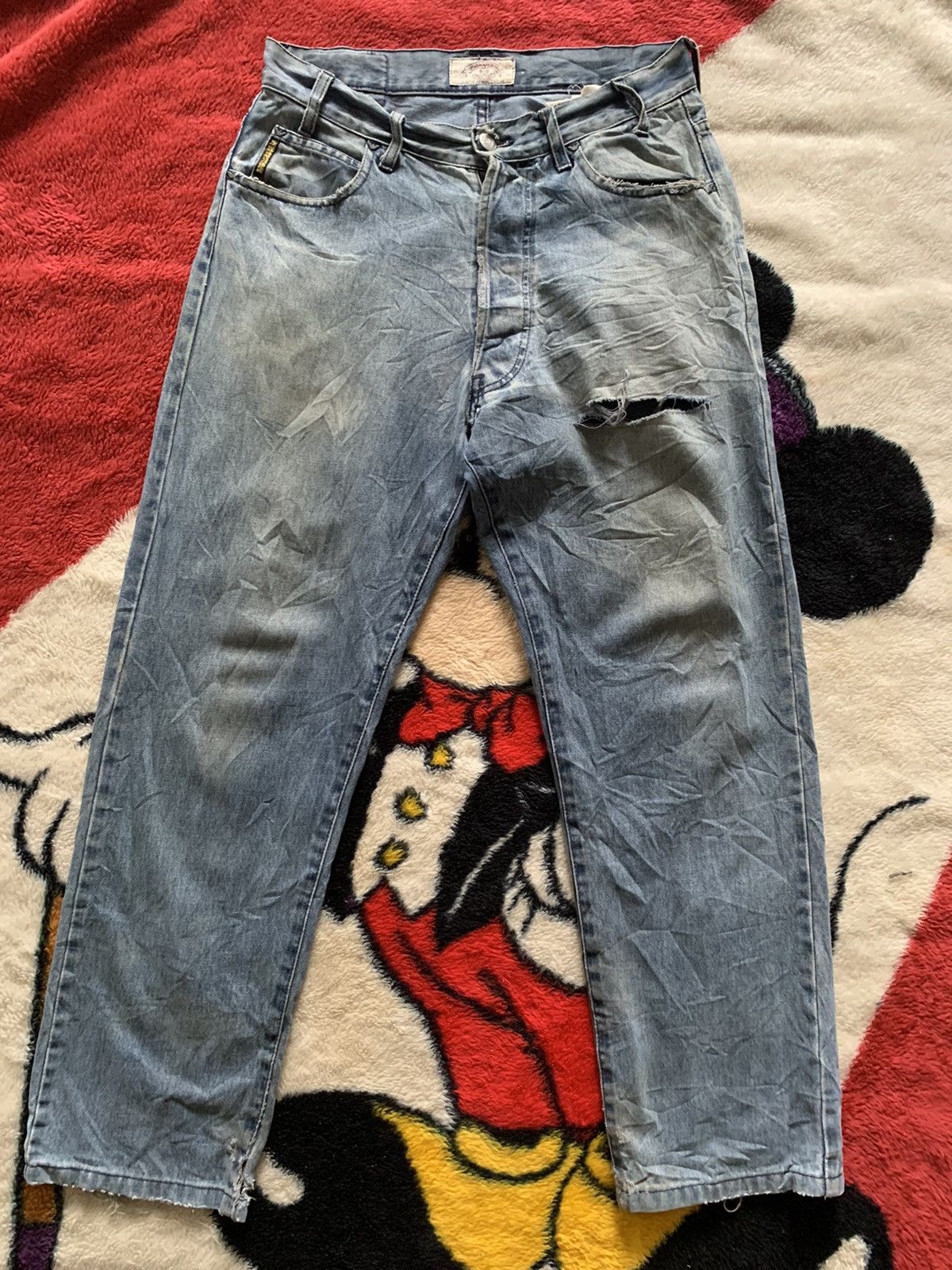 Giorgio Armani × Vintage Vintage giorgio armani denim distressed nice Size US 30 / EU 46 - 2 Thumbnail