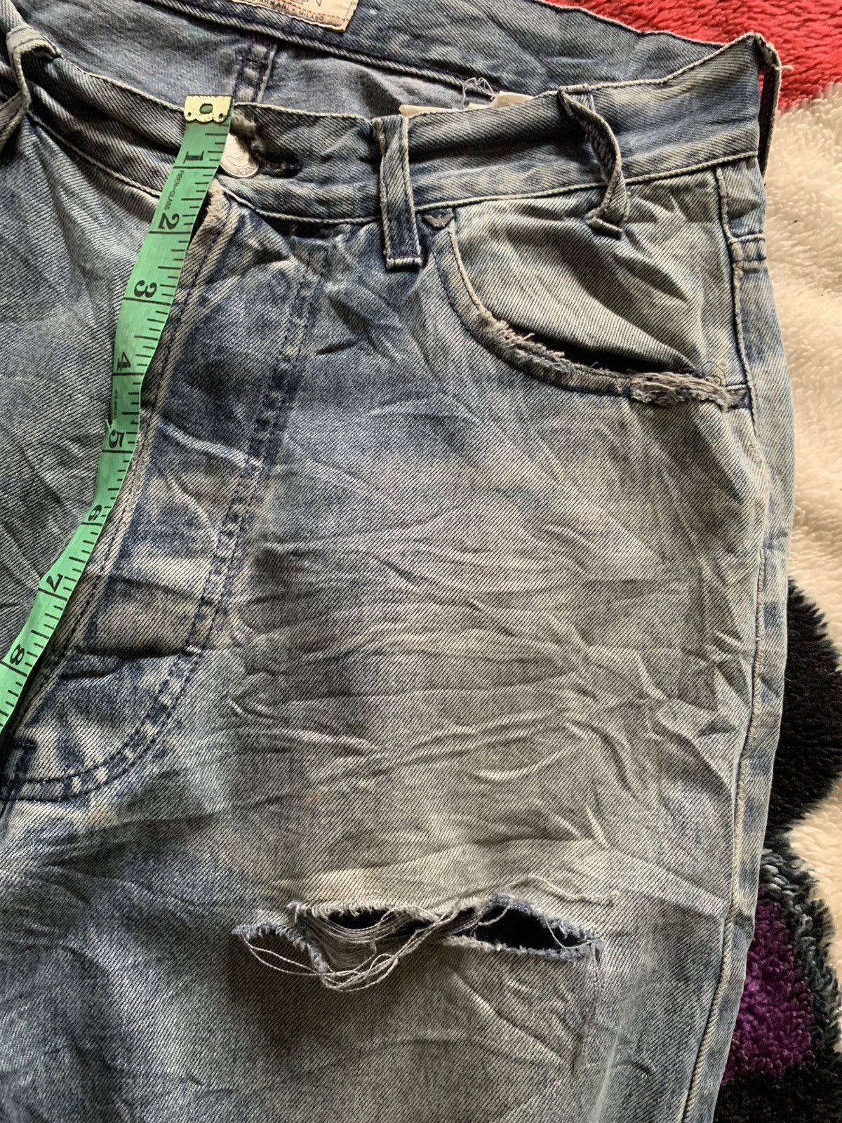 Giorgio Armani × Vintage Vintage giorgio armani denim distressed nice Size US 30 / EU 46 - 12 Thumbnail