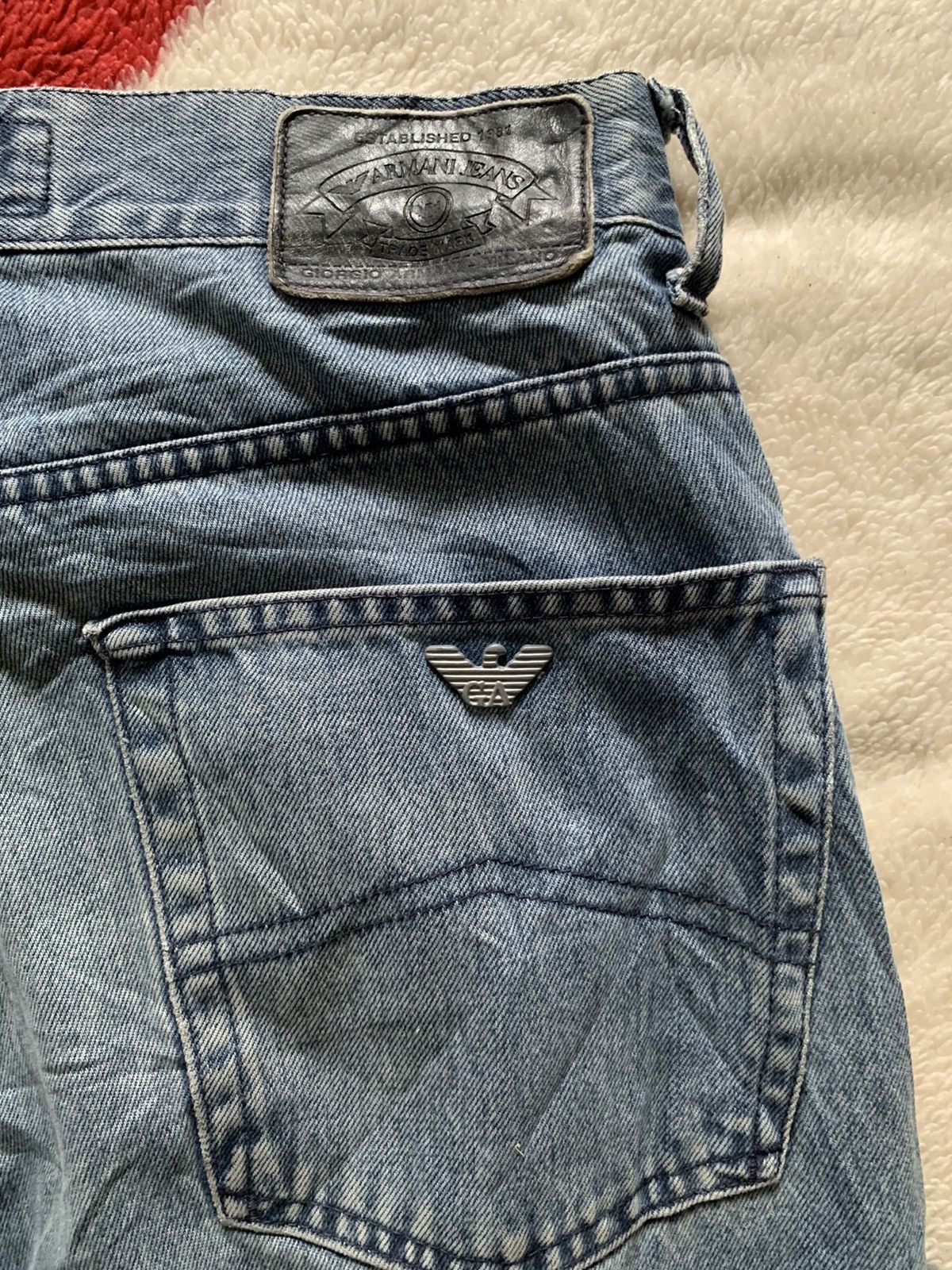 Giorgio Armani × Vintage Vintage giorgio armani denim distressed nice Size US 30 / EU 46 - 18 Thumbnail