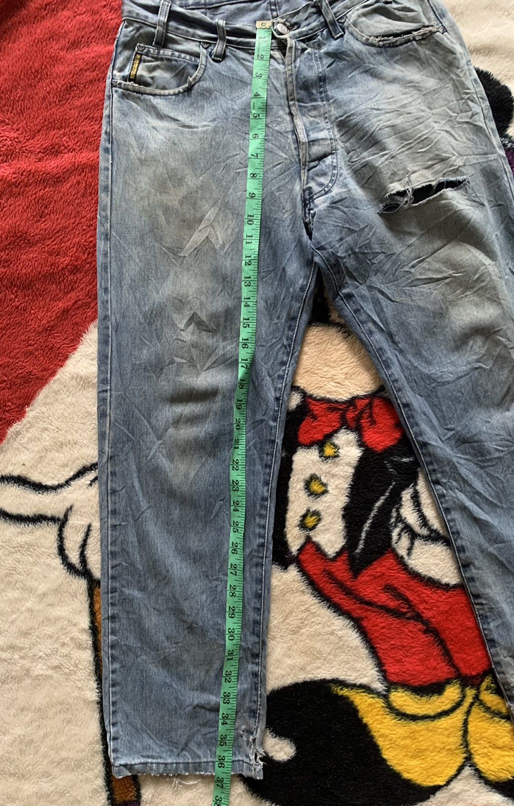 Giorgio Armani × Vintage Vintage giorgio armani denim distressed nice Size US 30 / EU 46 - 4 Thumbnail