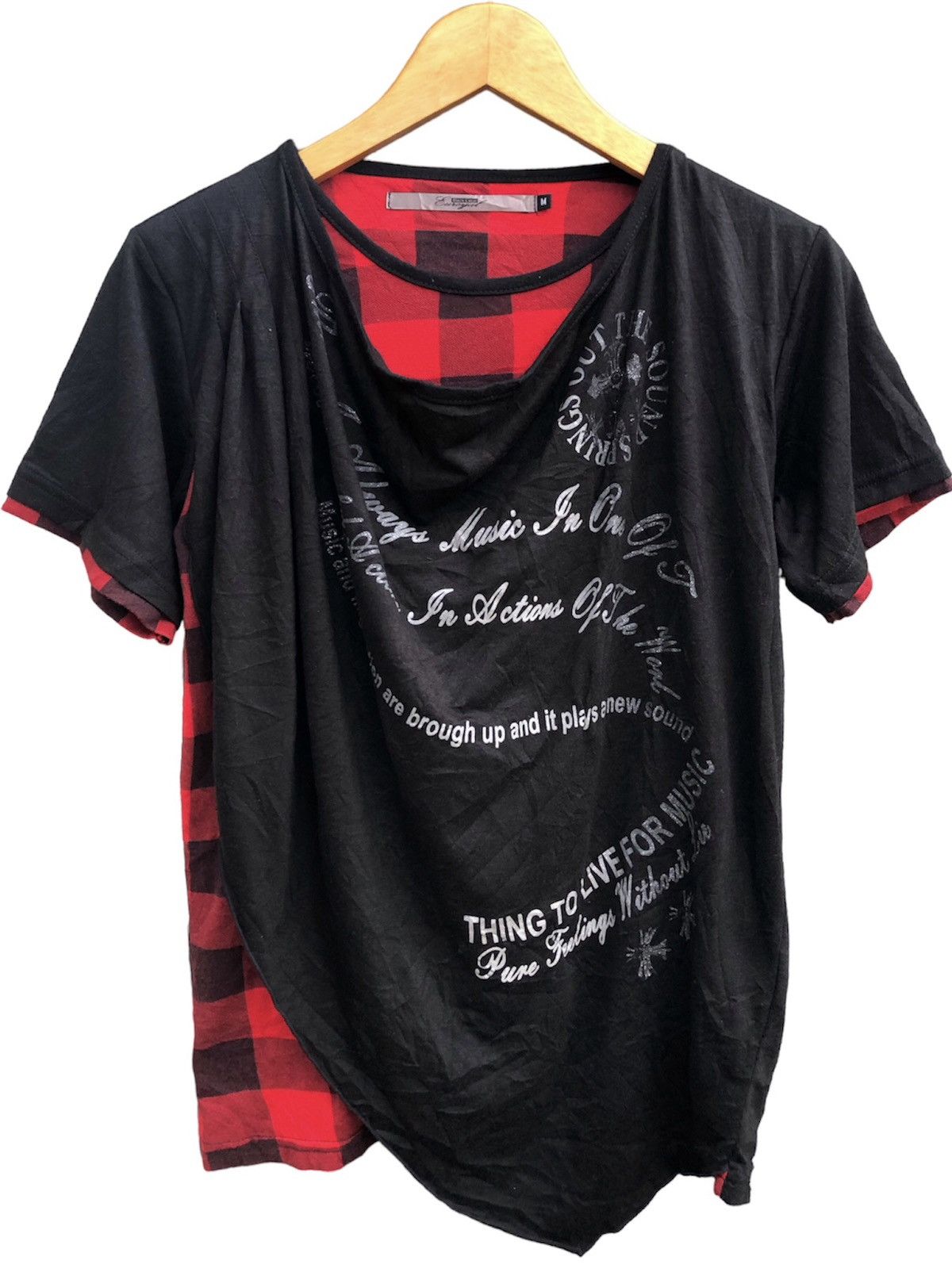 If Six Was Nine × Japanese Brand × Le Grande Bleu (L.G.B.) Black Label Poem Layered T Shirt If Six Was Nine Style Size US M / EU 48-50 / 2 - 1 Thumbnail
