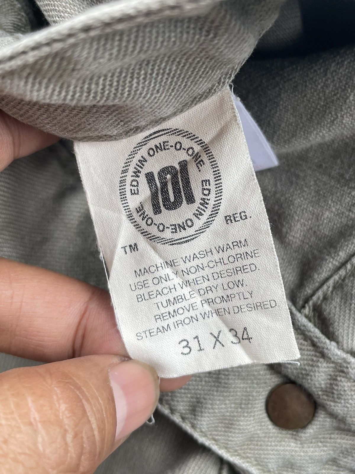 Edwin × Japanese Brand × Vintage Vintage Edwin 101 Bush Pant Size US 31 - 11 Thumbnail