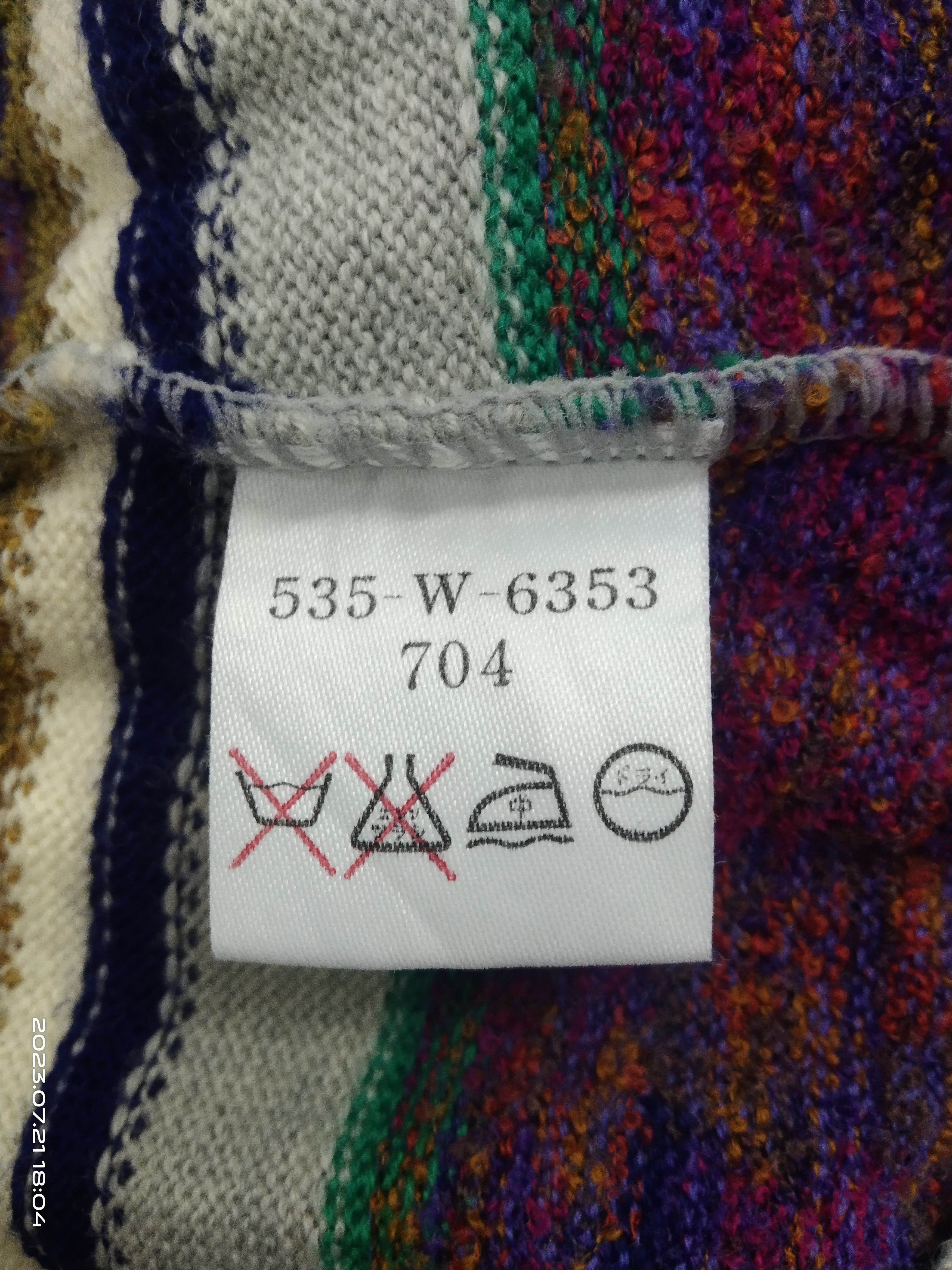 Kenzo KENZO KNIT MULTICOLOUR VEST MADE IN JAPAN🇯🇵 Size US L / EU 52-54 / 3 - 7 Thumbnail