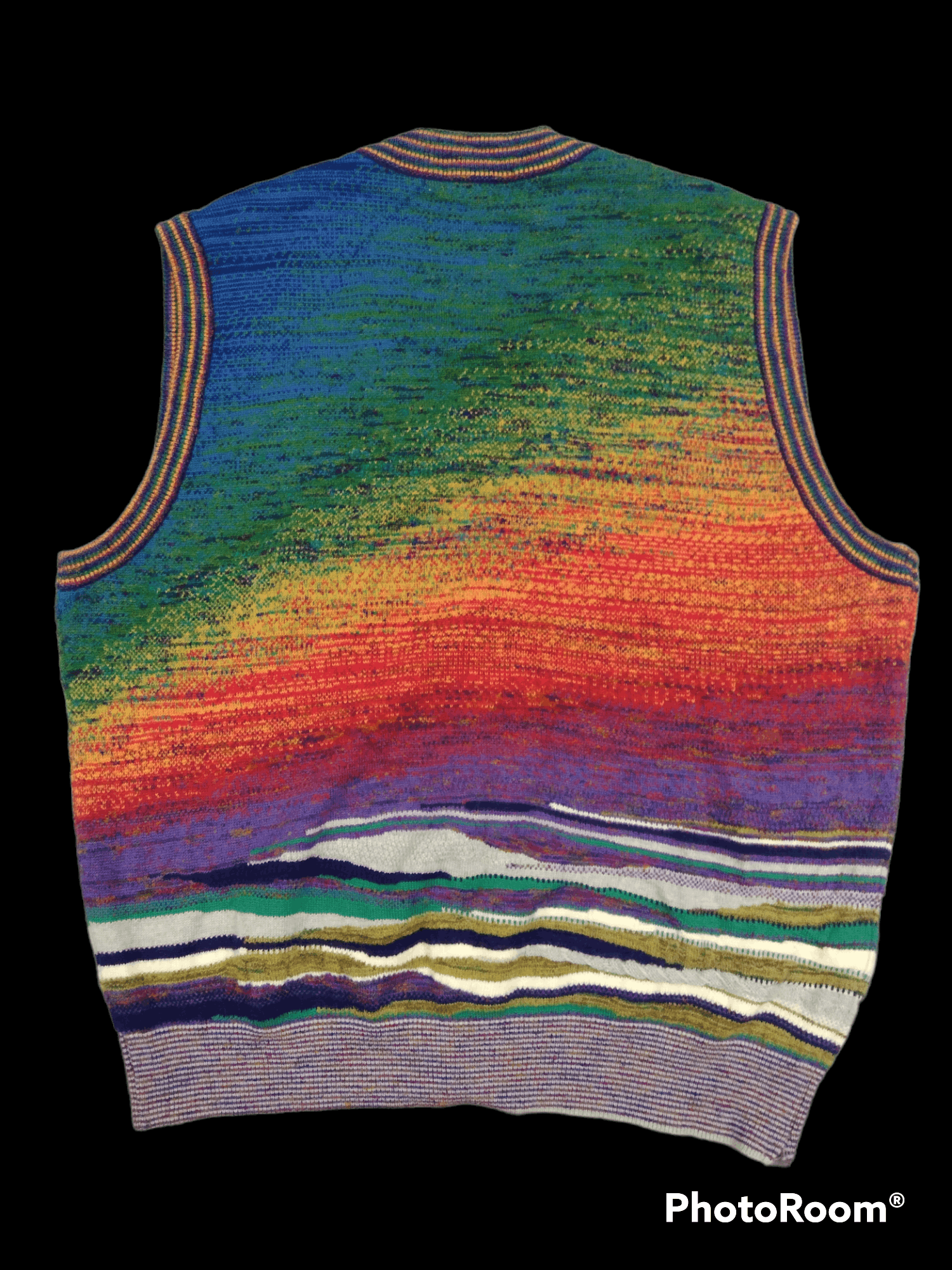 Kenzo KENZO KNIT MULTICOLOUR VEST MADE IN JAPAN🇯🇵 Size US L / EU 52-54 / 3 - 2 Thumbnail