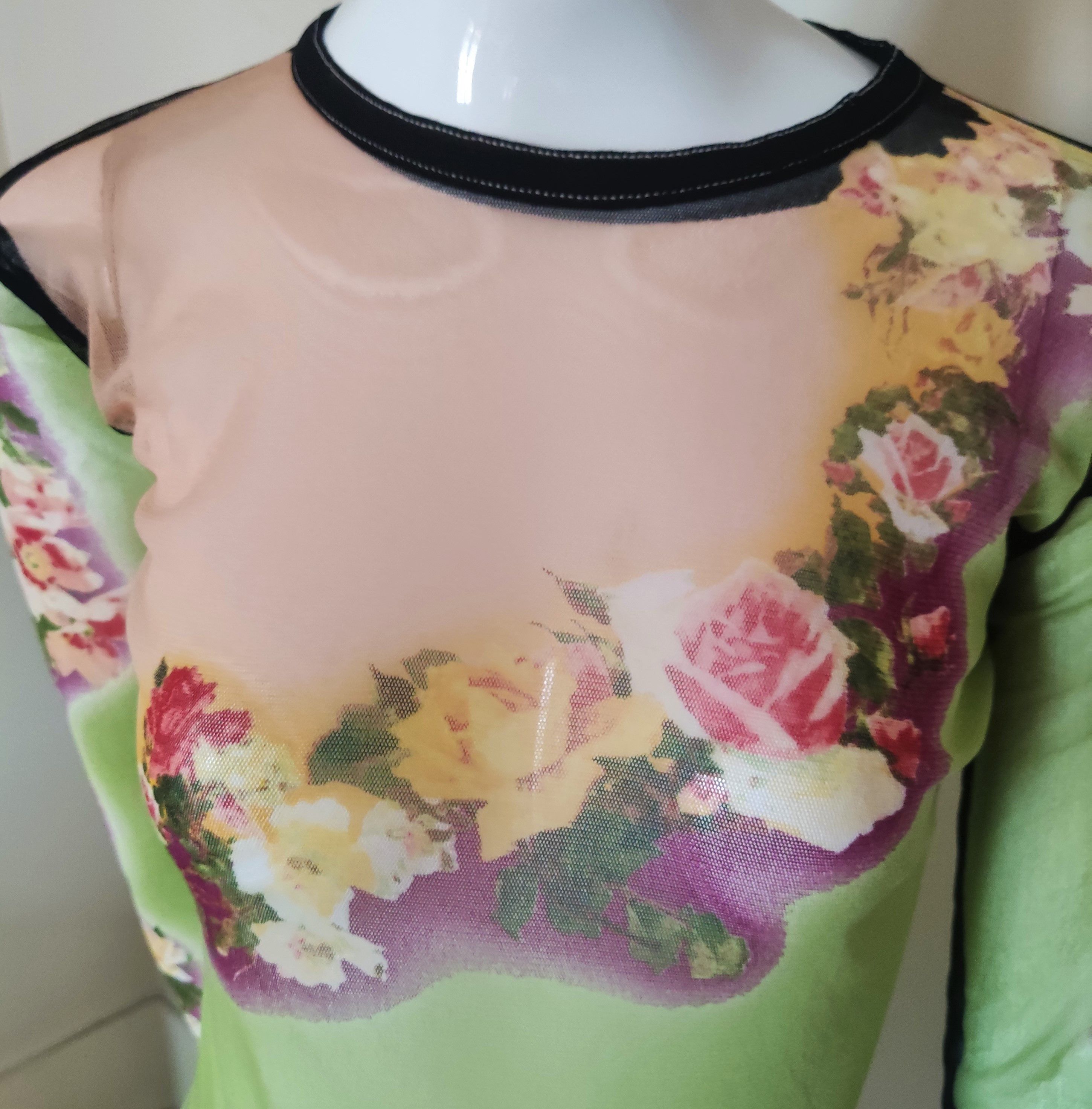 Jean Paul Gaultier Jean Paul Gaultier Supreme Transparent Mesh T-shirt Top Size US L / EU 52-54 / 3 - 7 Thumbnail