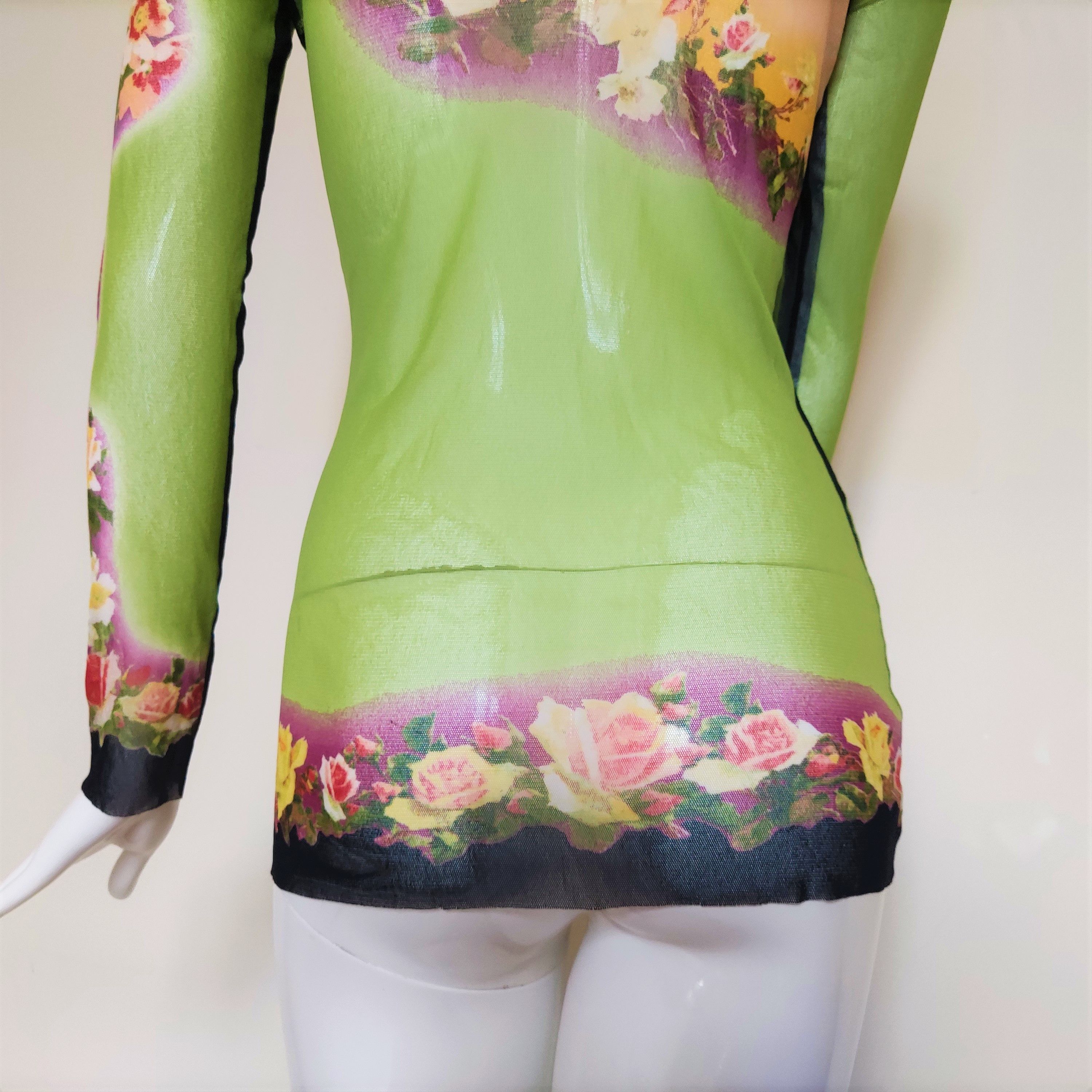 Jean Paul Gaultier Jean Paul Gaultier Supreme Transparent Mesh T-shirt Top Size US L / EU 52-54 / 3 - 4 Thumbnail
