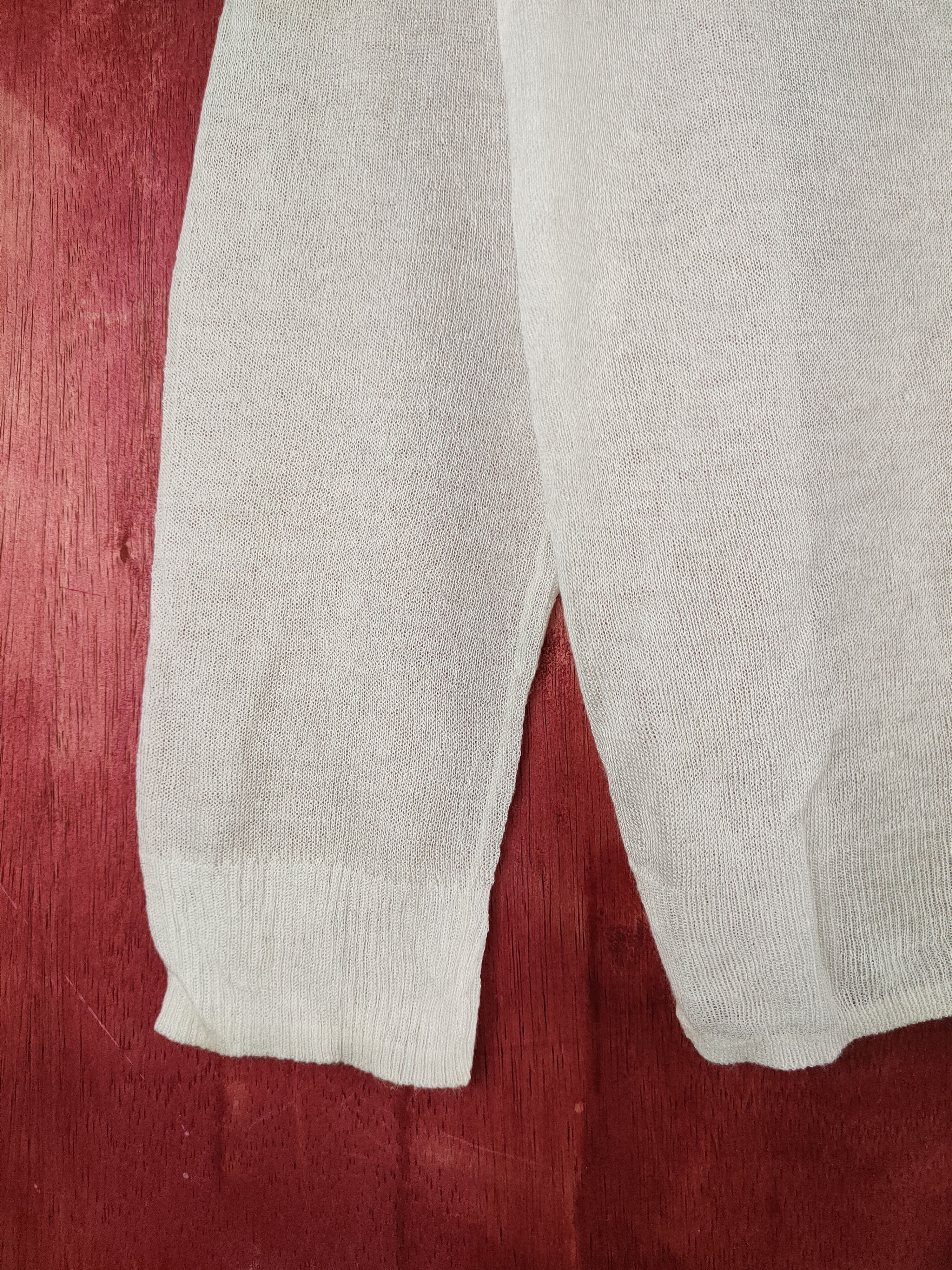 GU GU White Crochet Meshnet Knitwear Cardigan #S1159 Size XL / US 12-14 / IT 48-50 - 4 Thumbnail