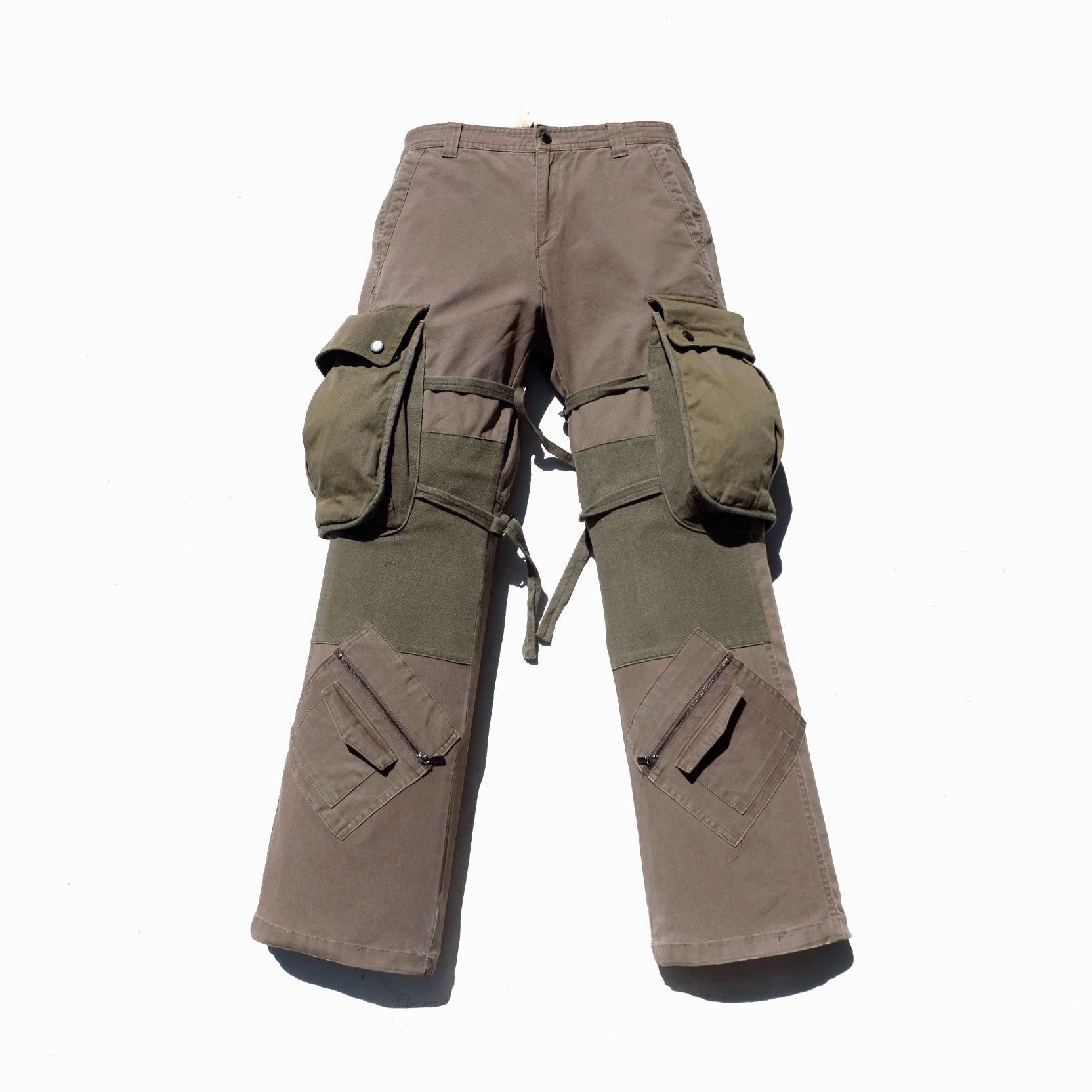 image of Beauty Beast x Ppfm Vertgarments Bondage Cargo Pants in Brown, Men's (Size 29)