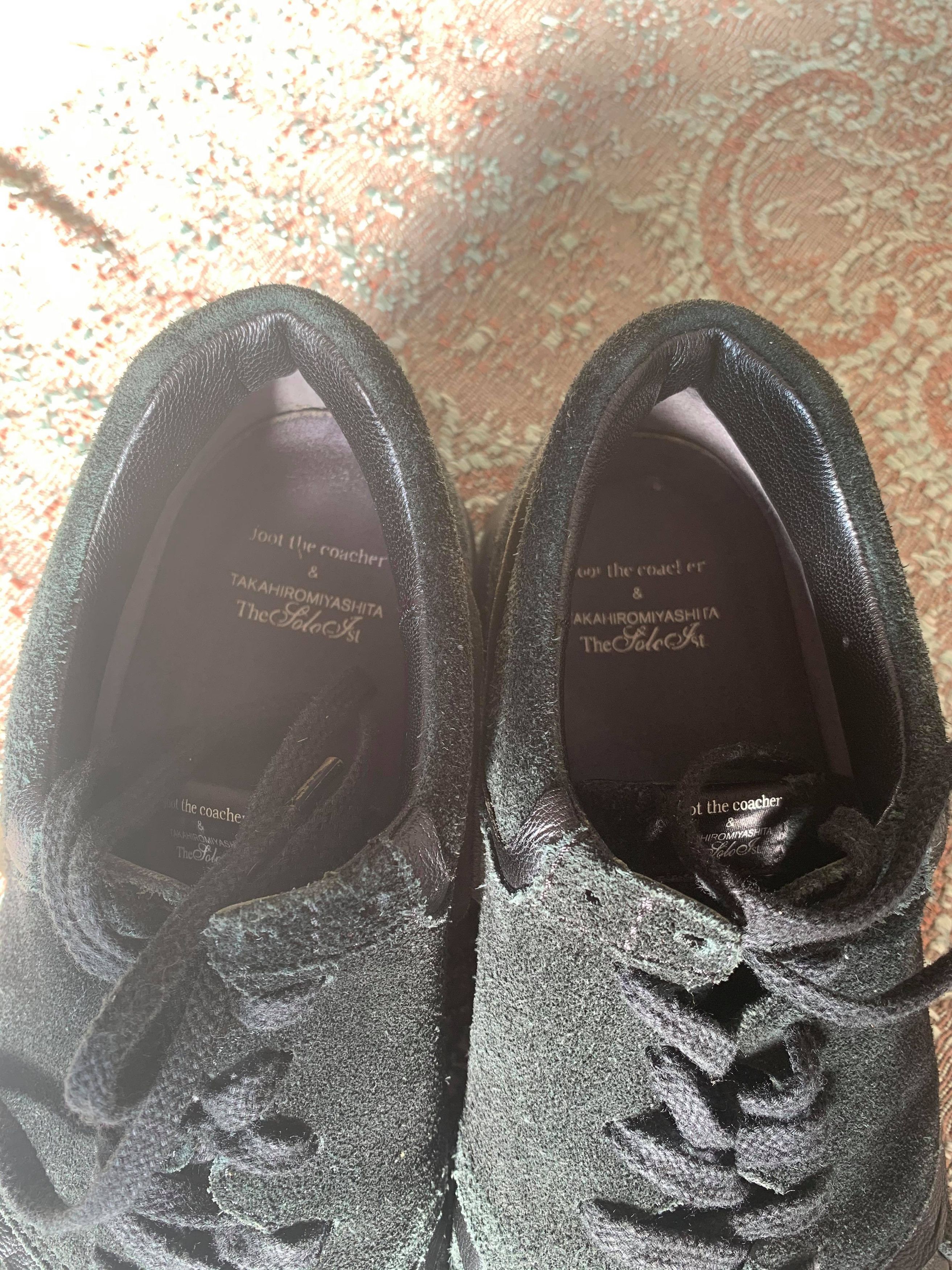 foot the coacher Suede/Leather F.A.S.T. Sneakers Triple Black Size US 8.5 / EU 41-42 - 4 Thumbnail