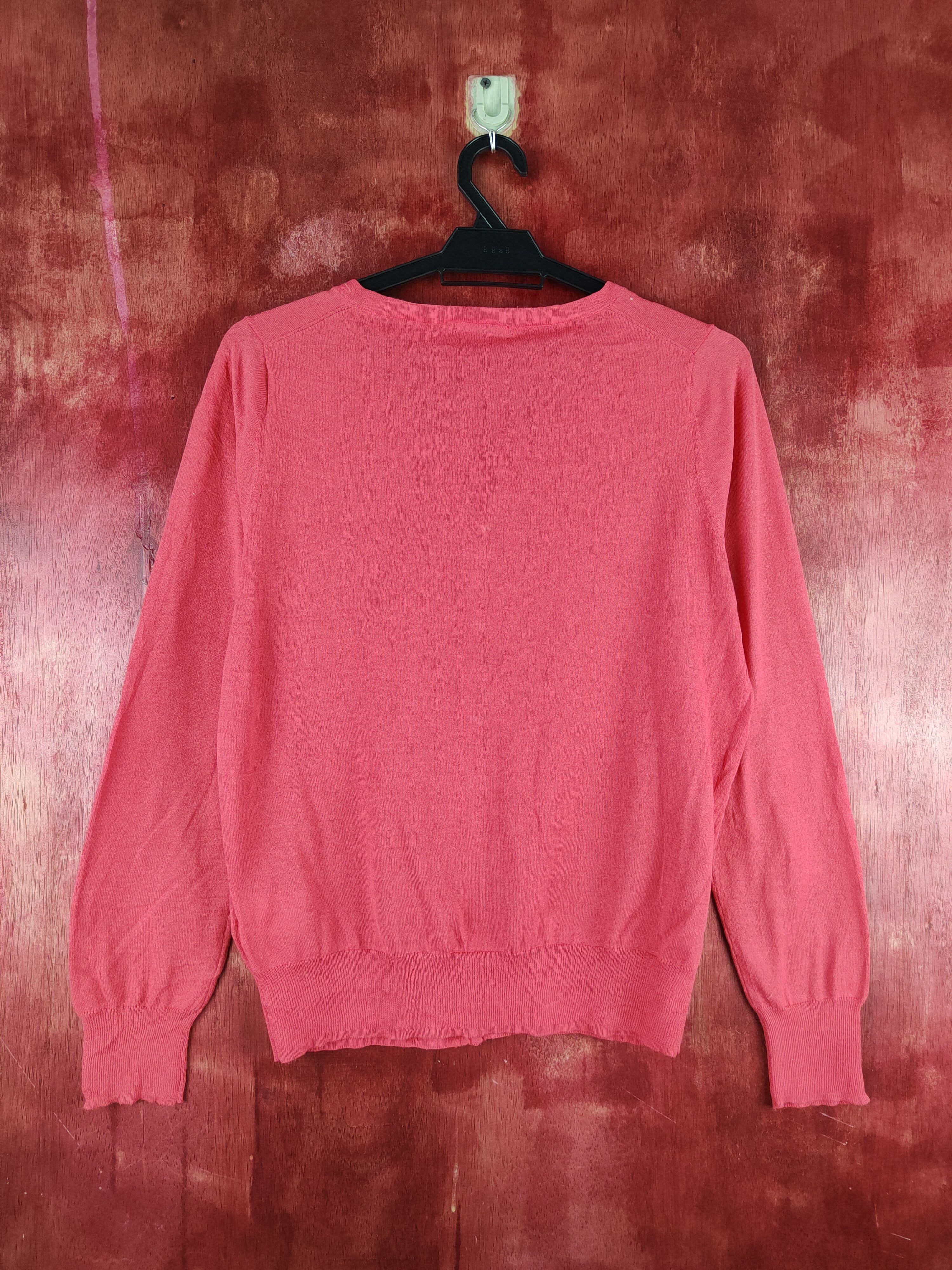 Japanese Brand Elle Red Knitwear Cardigan #S1182 Size S / US 4 / IT 40 - 7 Thumbnail