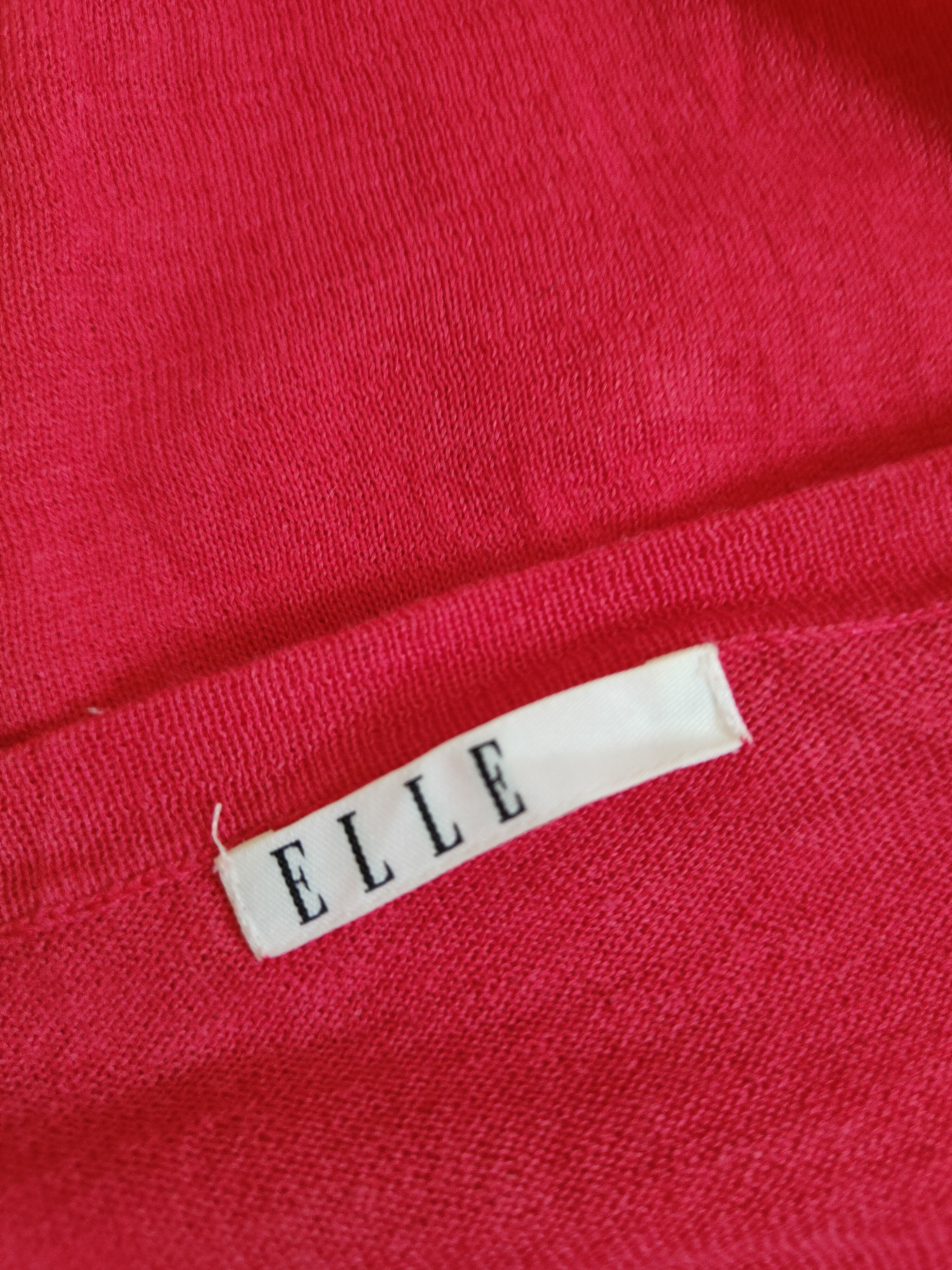 Japanese Brand Elle Red Knitwear Cardigan #S1182 Size S / US 4 / IT 40 - 11 Thumbnail