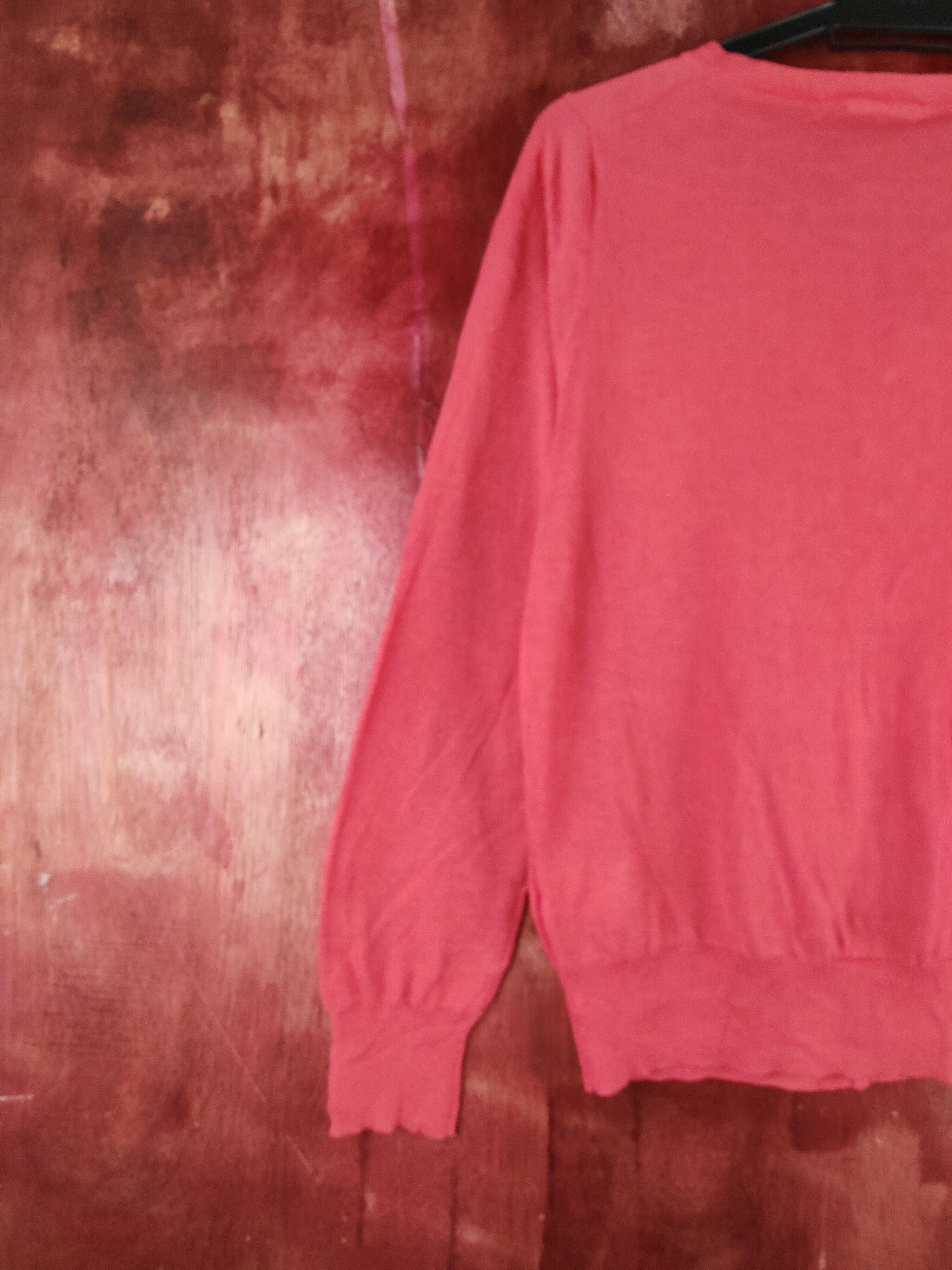Japanese Brand Elle Red Knitwear Cardigan #S1182 Size S / US 4 / IT 40 - 8 Thumbnail
