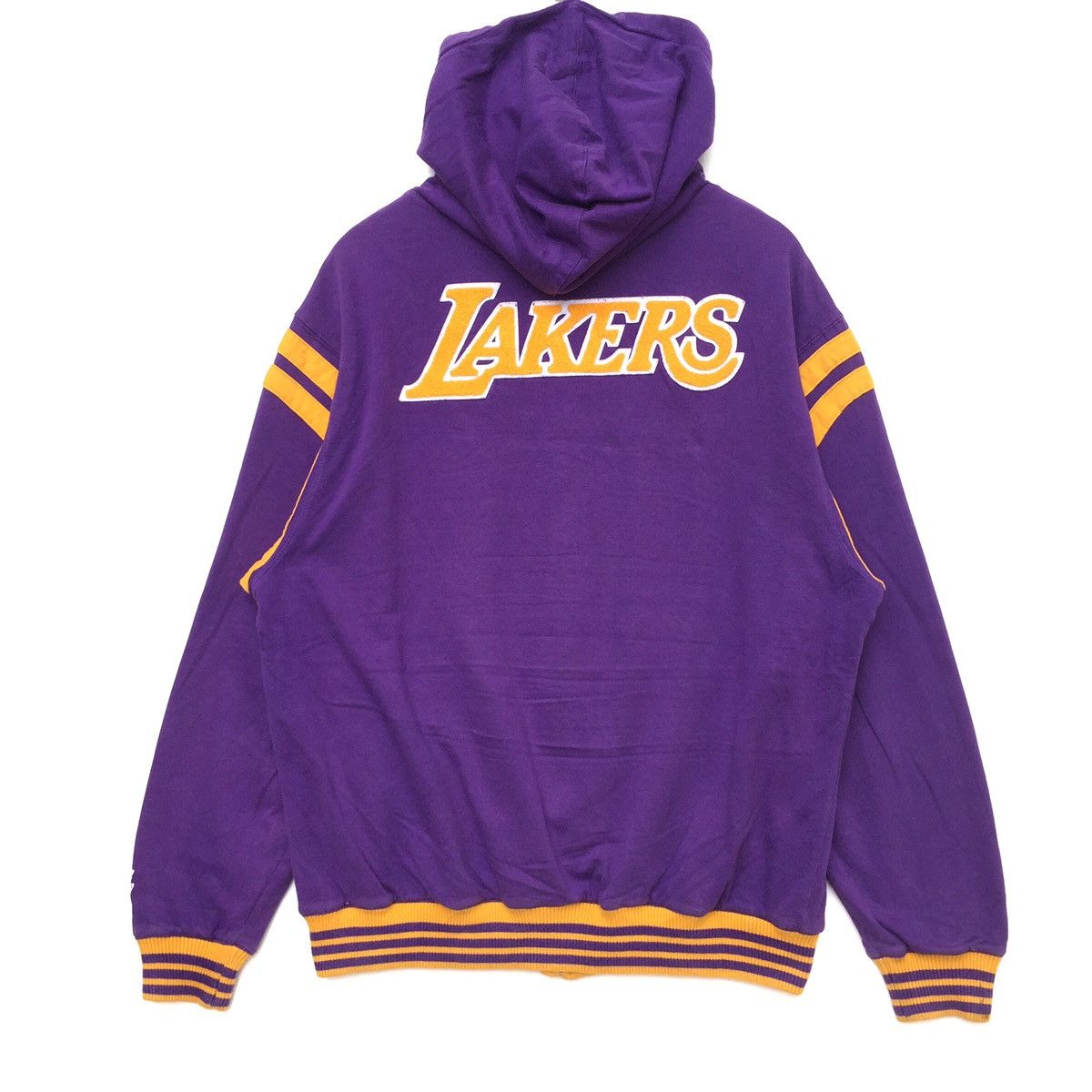NBA Lakers Reversible Big Logo Spell Out Embroidered Hoodie | L Size US L / EU 52-54 / 3 - 3 Thumbnail