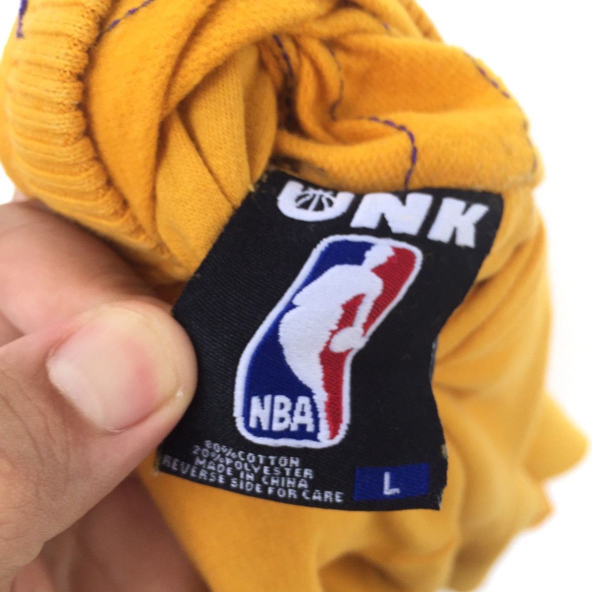 NBA Lakers Reversible Big Logo Spell Out Embroidered Hoodie | L Size US L / EU 52-54 / 3 - 6 Thumbnail