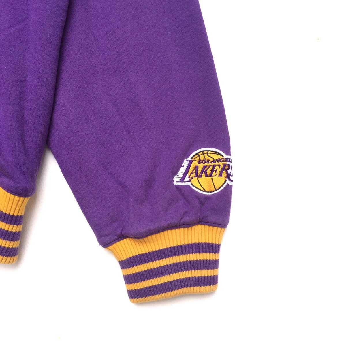 NBA Lakers Reversible Big Logo Spell Out Embroidered Hoodie | L Size US L / EU 52-54 / 3 - 9 Thumbnail