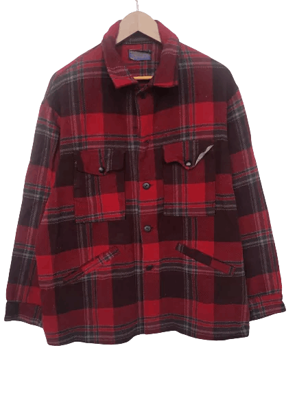 Pendleton Vtg 70s Vintage Pendleton Flannel jacket wool travis scott Size US L / EU 52-54 / 3 - 1 Thumbnail