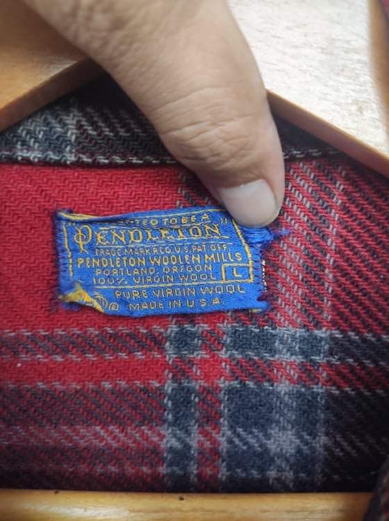 Pendleton Vtg 70s Vintage Pendleton Flannel jacket wool travis scott Size US L / EU 52-54 / 3 - 4 Thumbnail