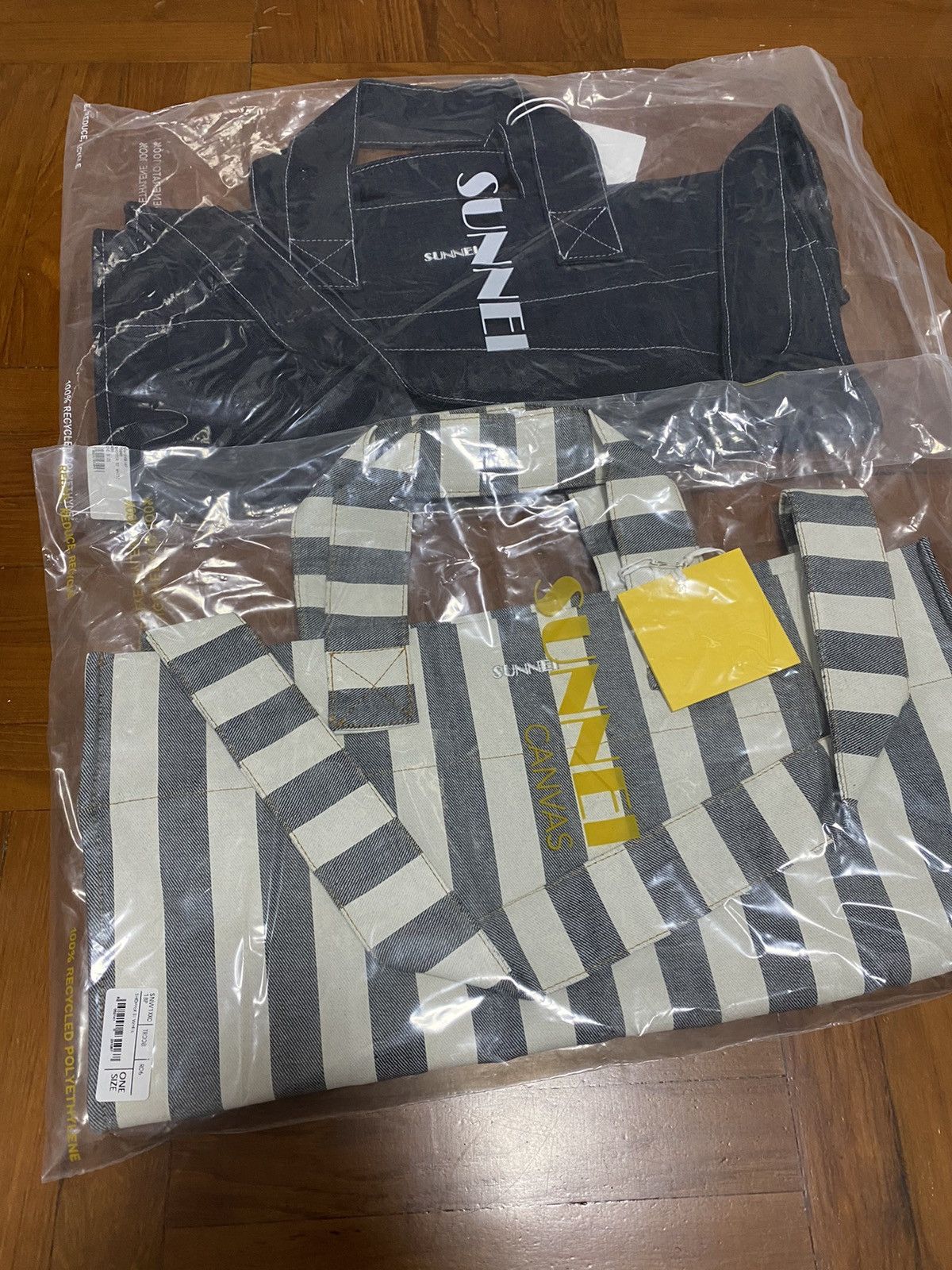 Sunnei Denim oversize tote bag Size ONE SIZE - 3 Thumbnail