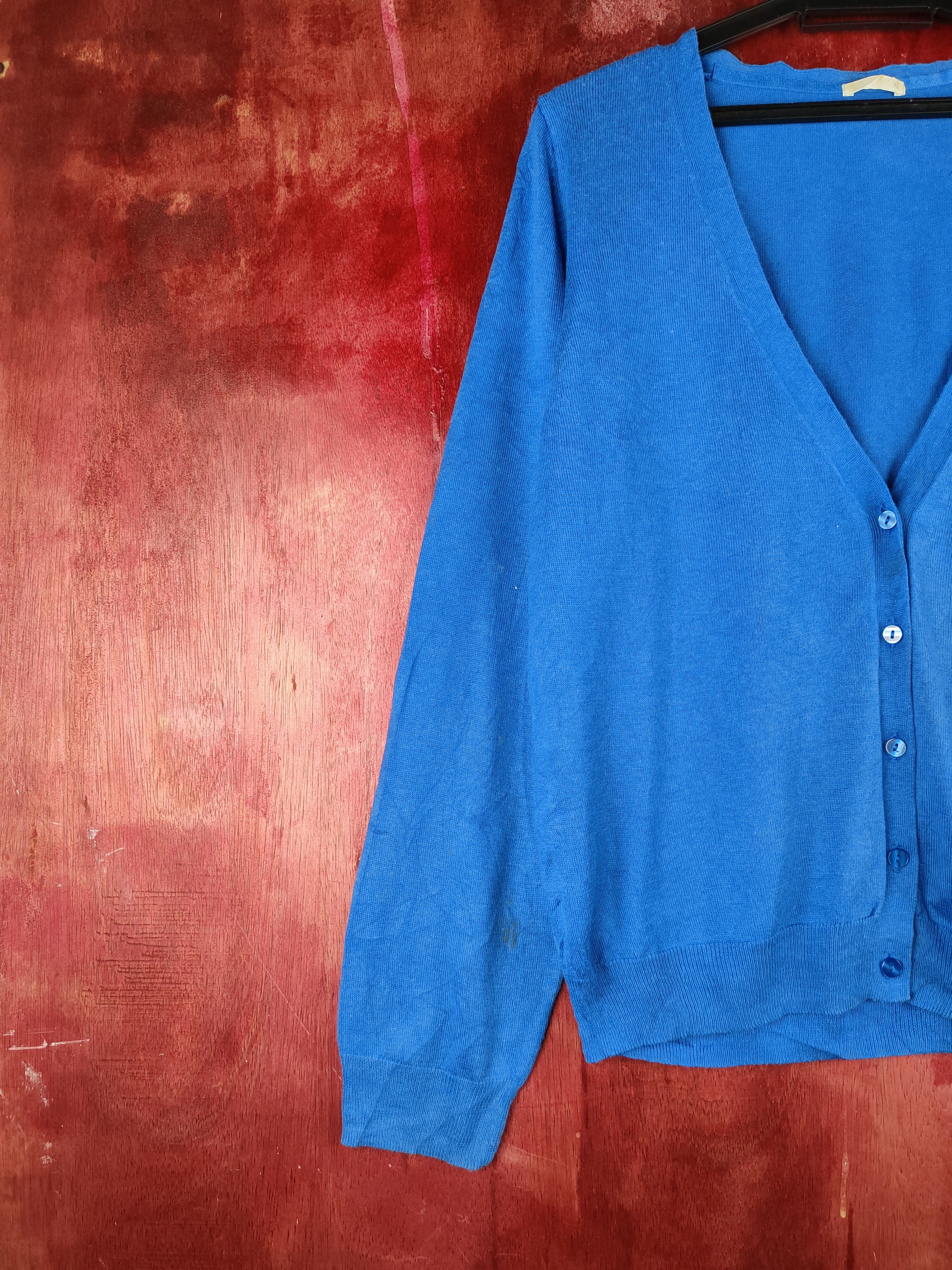 GU GU Light Blue Knitwear Cardigan #S1180 Size XL / US 12-14 / IT 48-50 - 3 Thumbnail