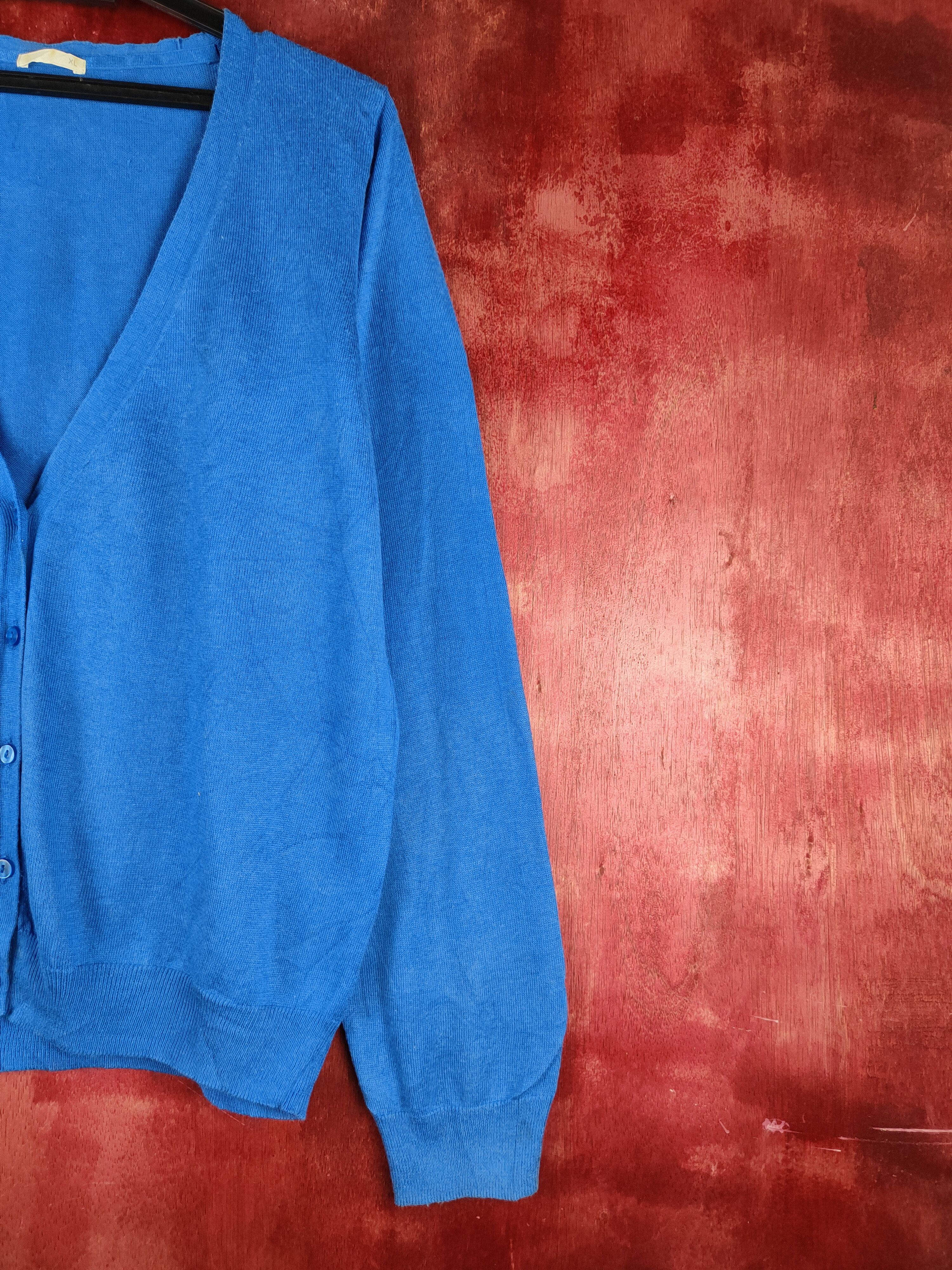 GU GU Light Blue Knitwear Cardigan #S1180 Size XL / US 12-14 / IT 48-50 - 5 Thumbnail