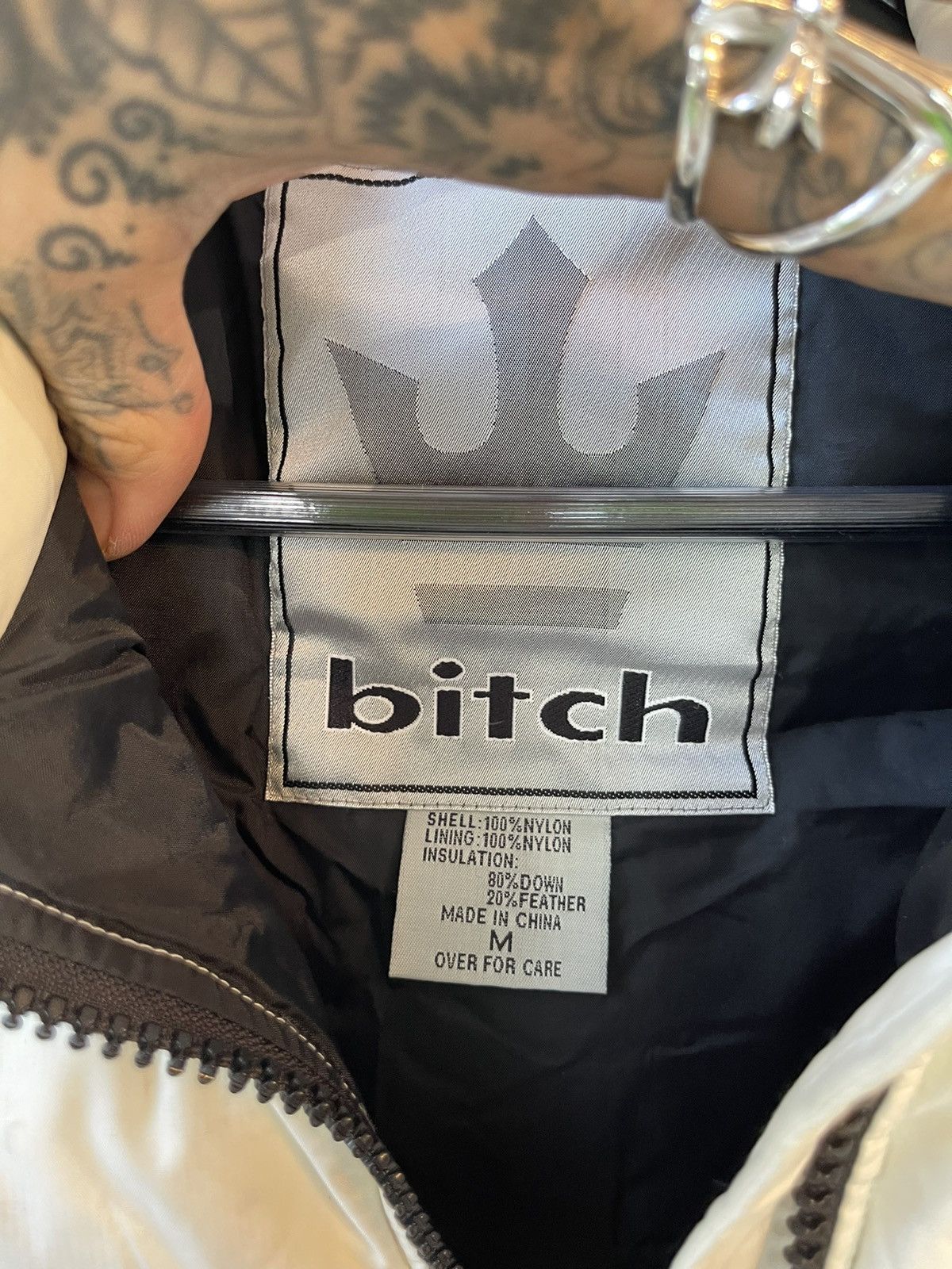 Vintage 90s BITCH SKATEBOARD BRAND WHITE PUFFER VEST JACKET !! Size US M / EU 48-50 / 2 - 6 Thumbnail