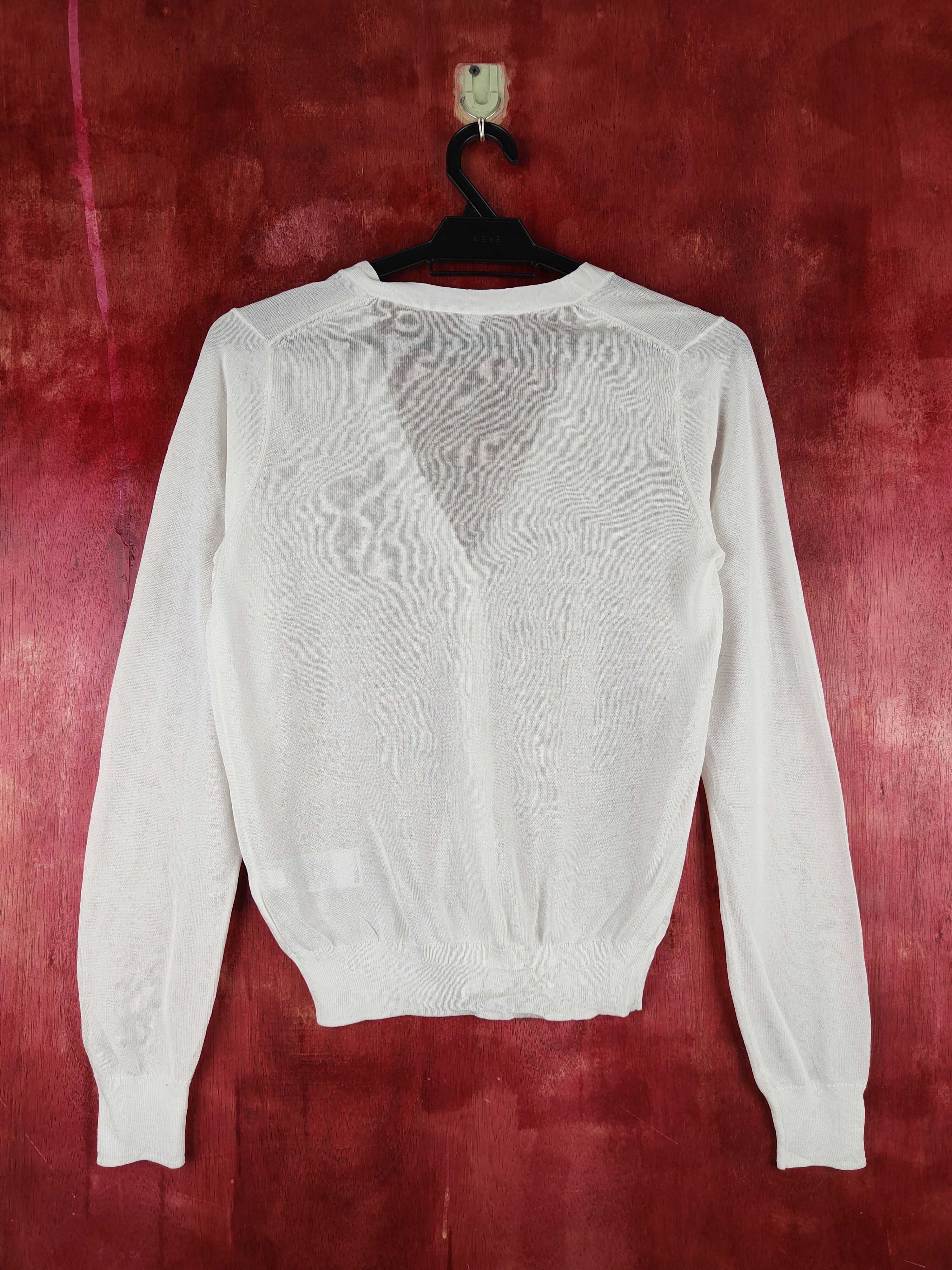 Japanese Brand × Uniqlo Uniqlo Ivory Crochet Meshnet Knitwear Cardigan #S1173 Size S / US 4 / IT 40 - 7 Thumbnail