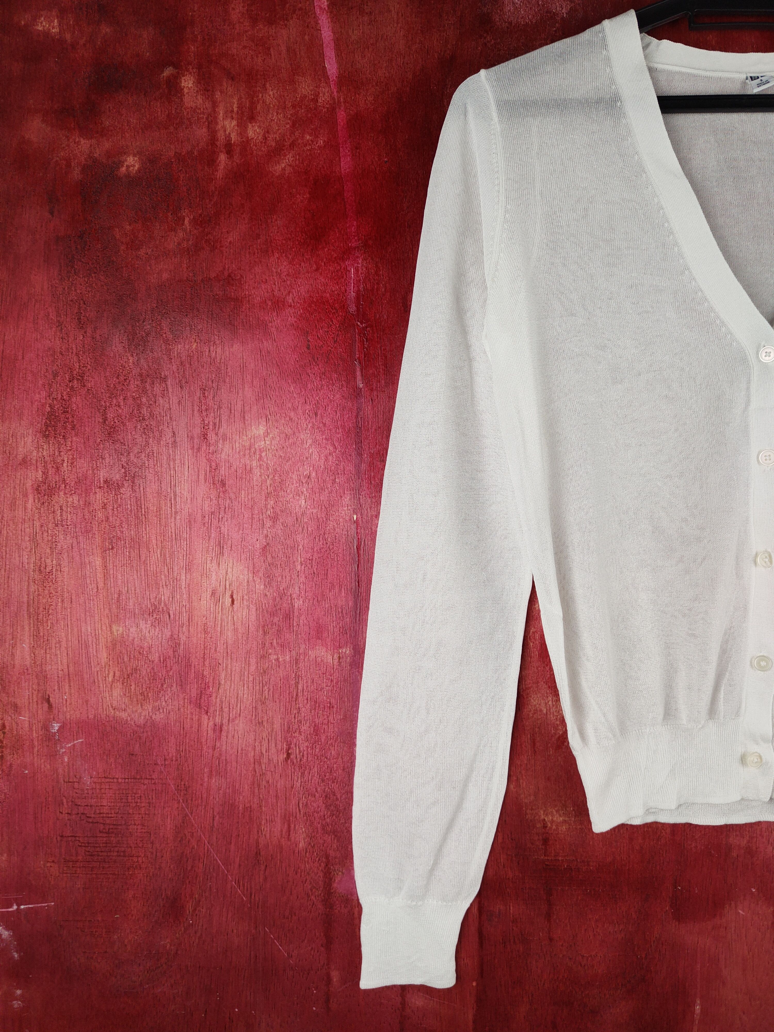 Japanese Brand × Uniqlo Uniqlo Ivory Crochet Meshnet Knitwear Cardigan #S1173 Size S / US 4 / IT 40 - 3 Thumbnail