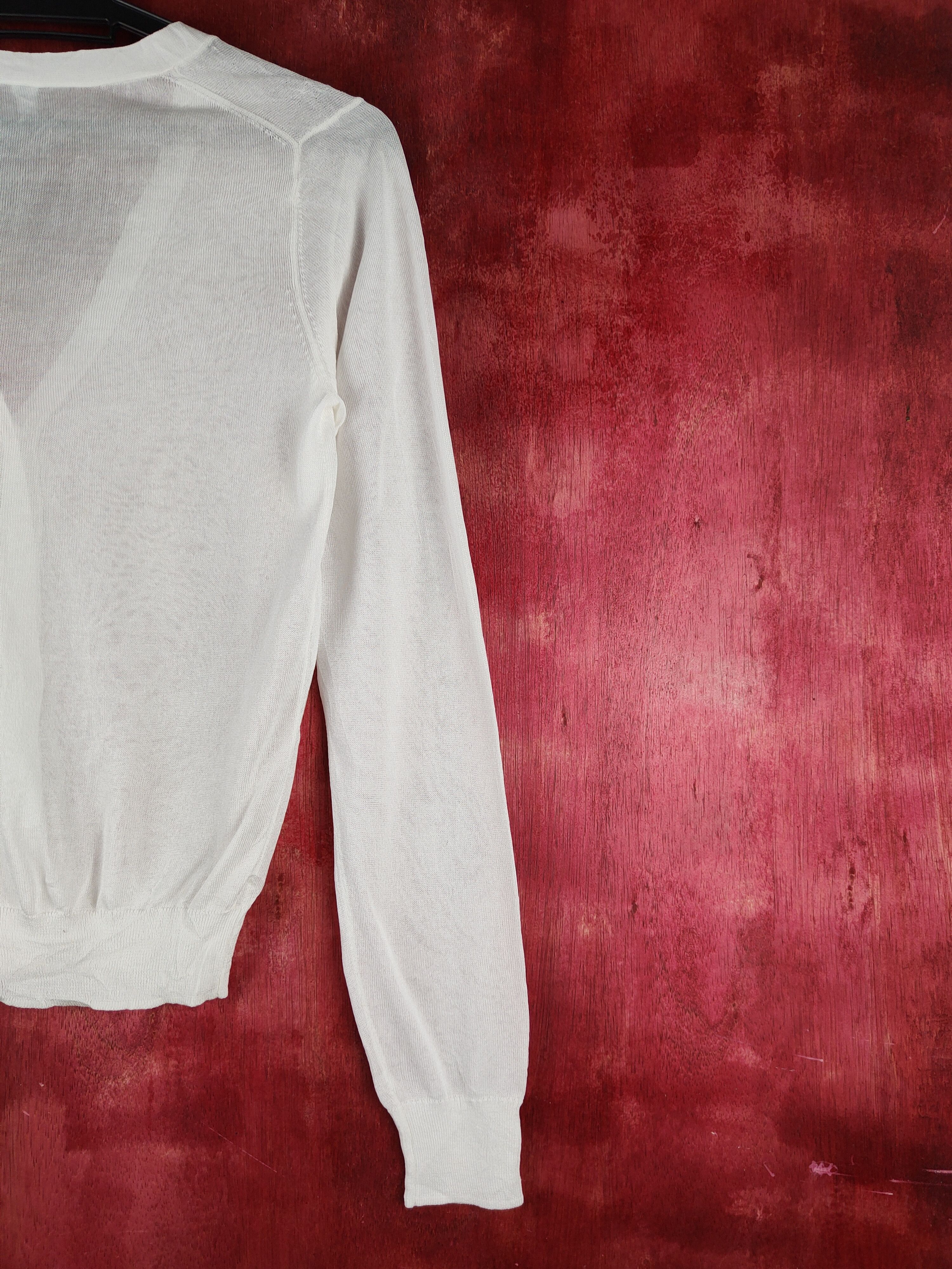 Japanese Brand × Uniqlo Uniqlo Ivory Crochet Meshnet Knitwear Cardigan #S1173 Size S / US 4 / IT 40 - 9 Thumbnail