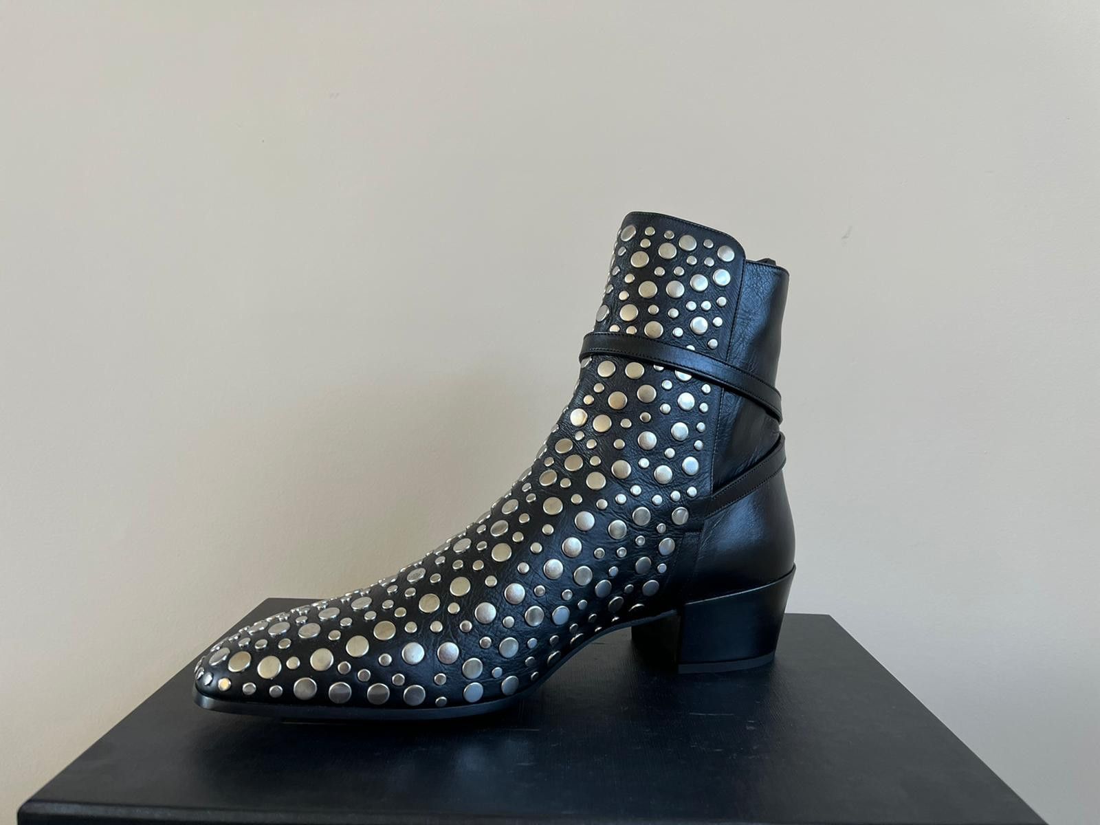 Saint Laurent Paris Clementi Studded Boots in Black color Size US 11 / EU 44 - 5 Thumbnail