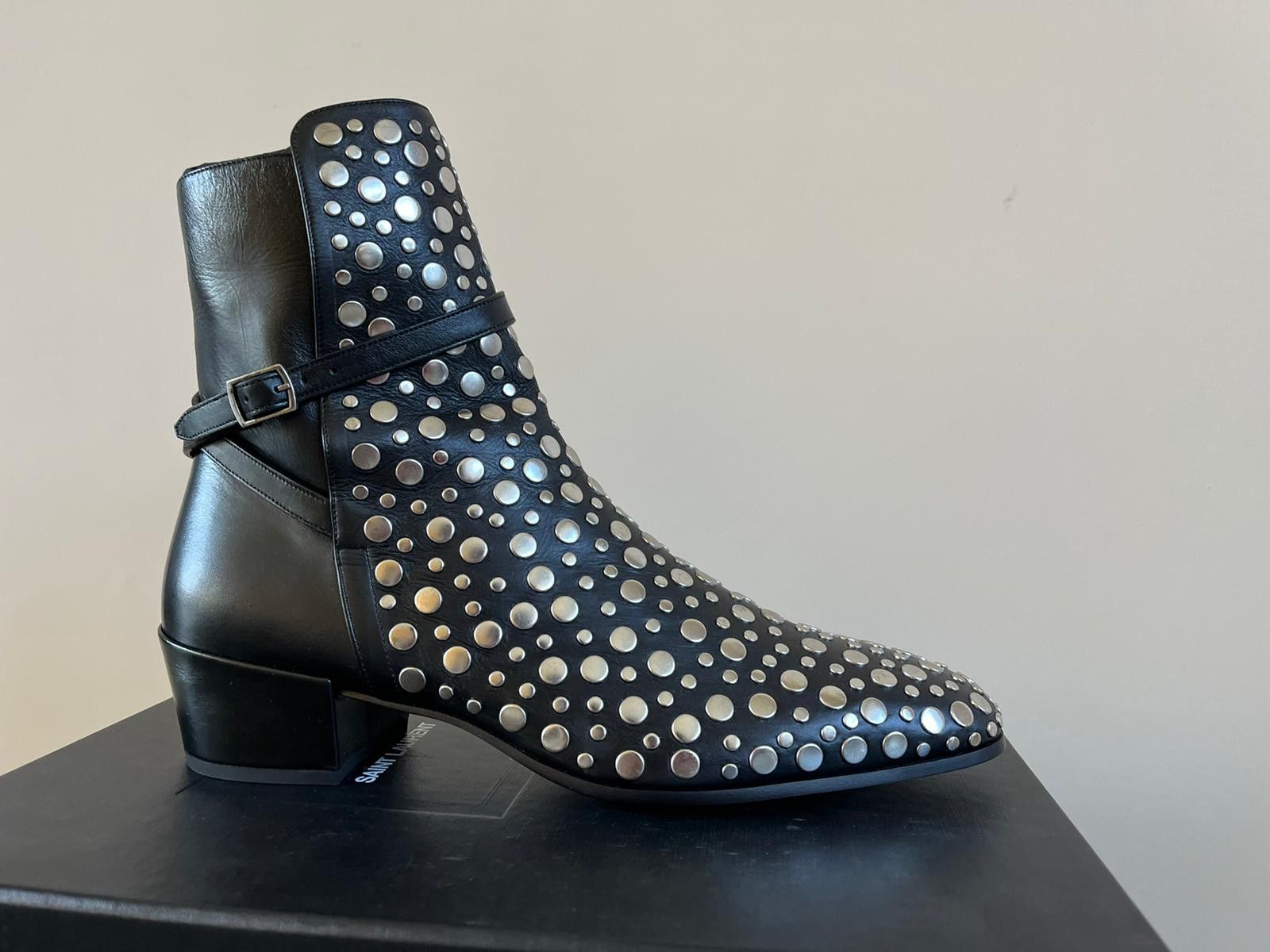 Saint Laurent Paris Clementi Studded Boots in Black color Size US 11 / EU 44 - 4 Thumbnail